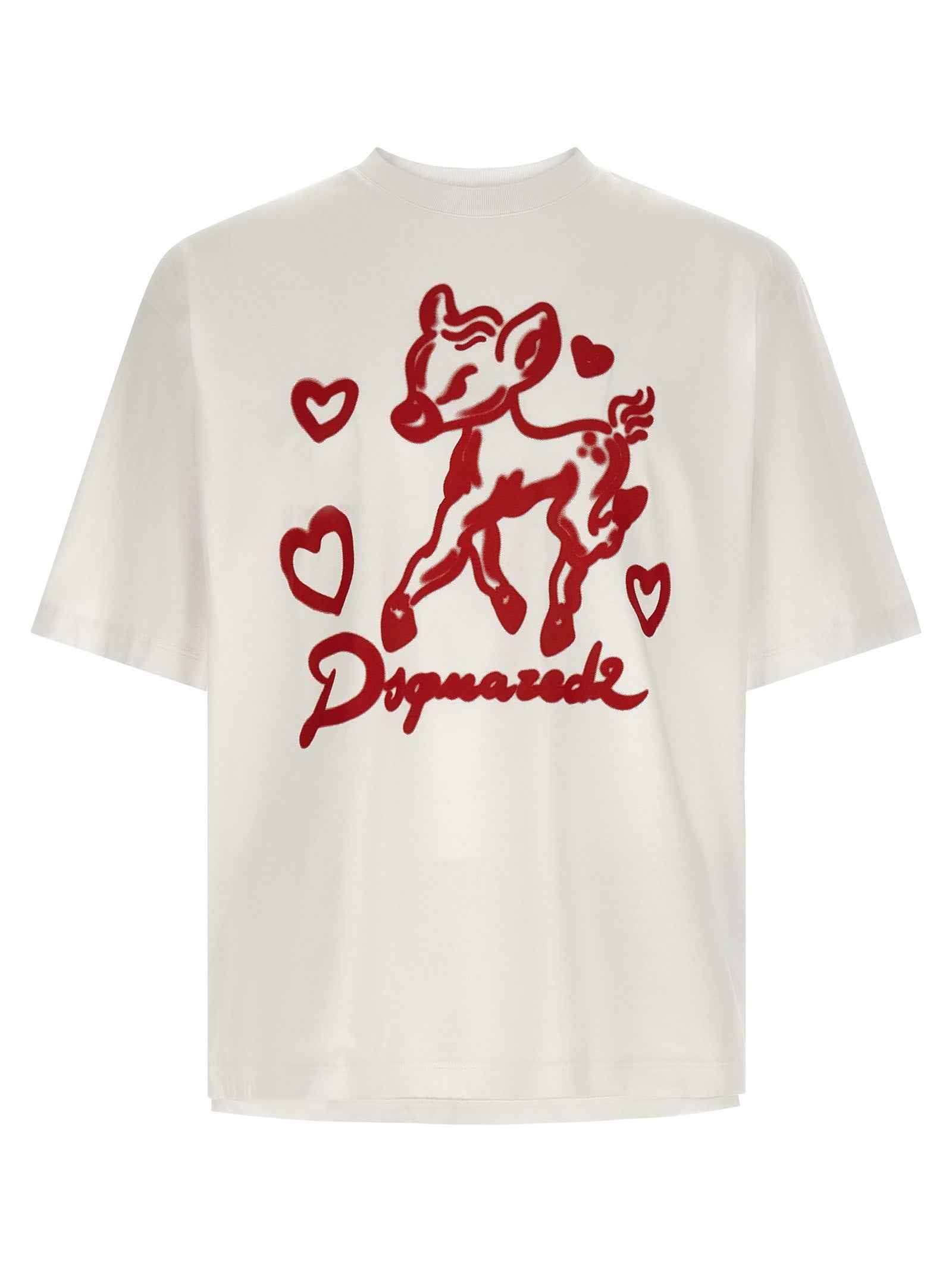 Dsquared² Multicolor Cotton T-Shirt