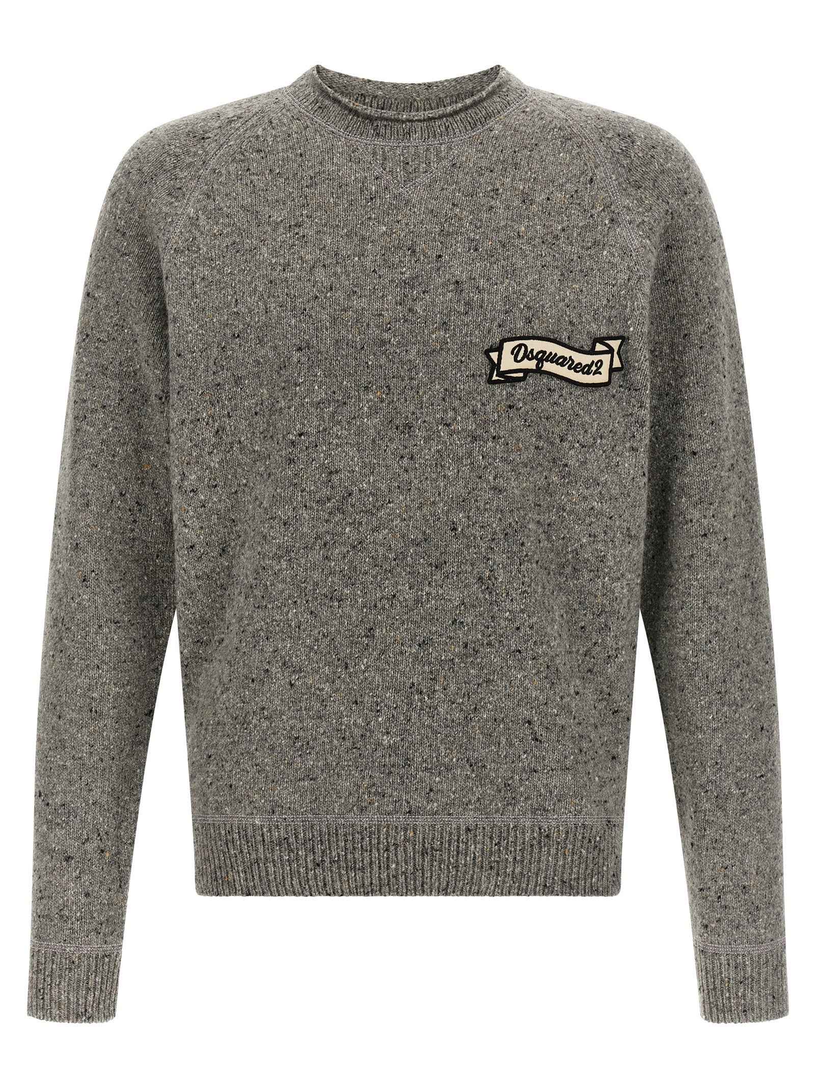 Dsquared² Gray Wool Cardigan