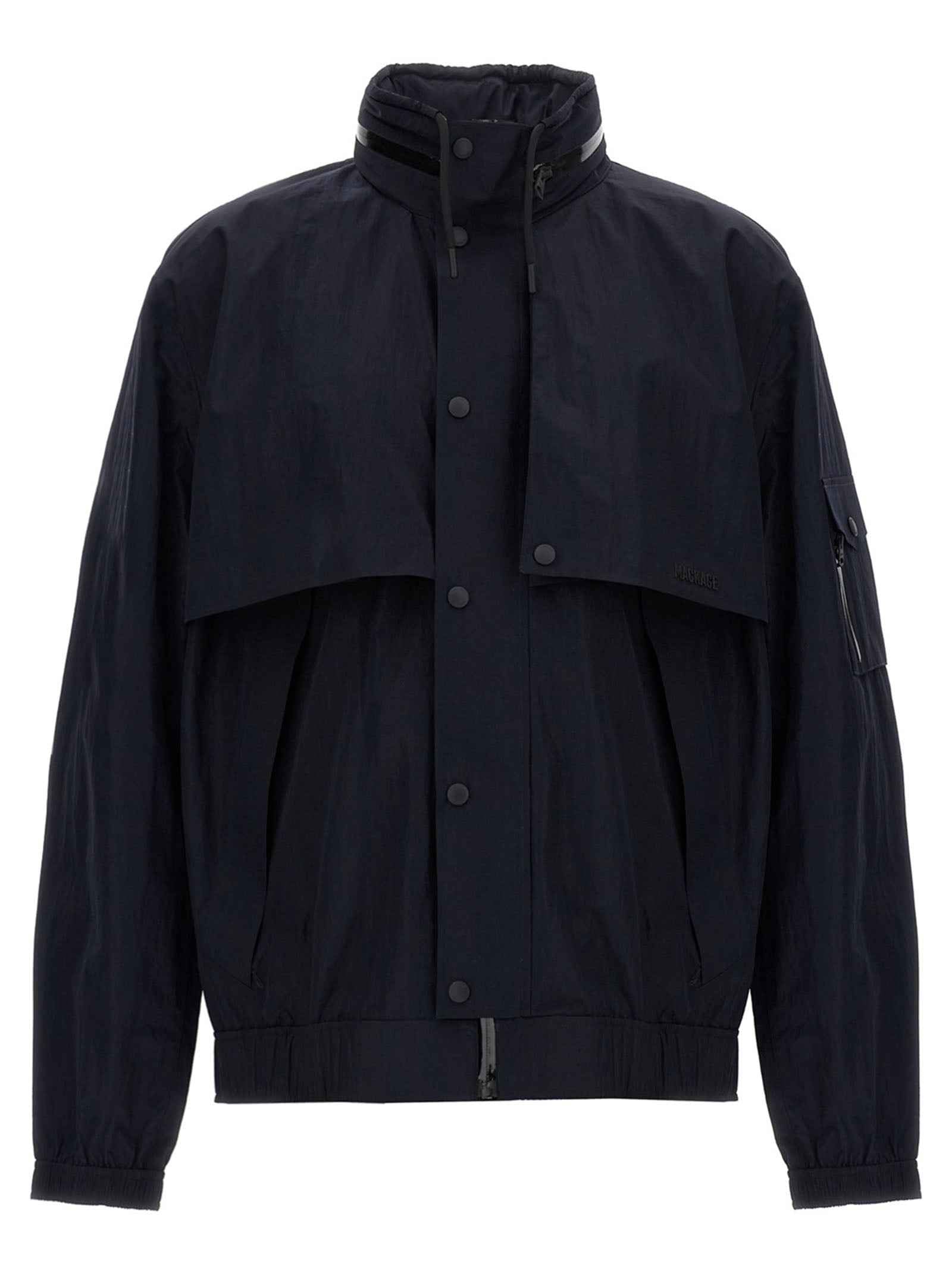 Mackage Blue Polyamide Shell Jacket