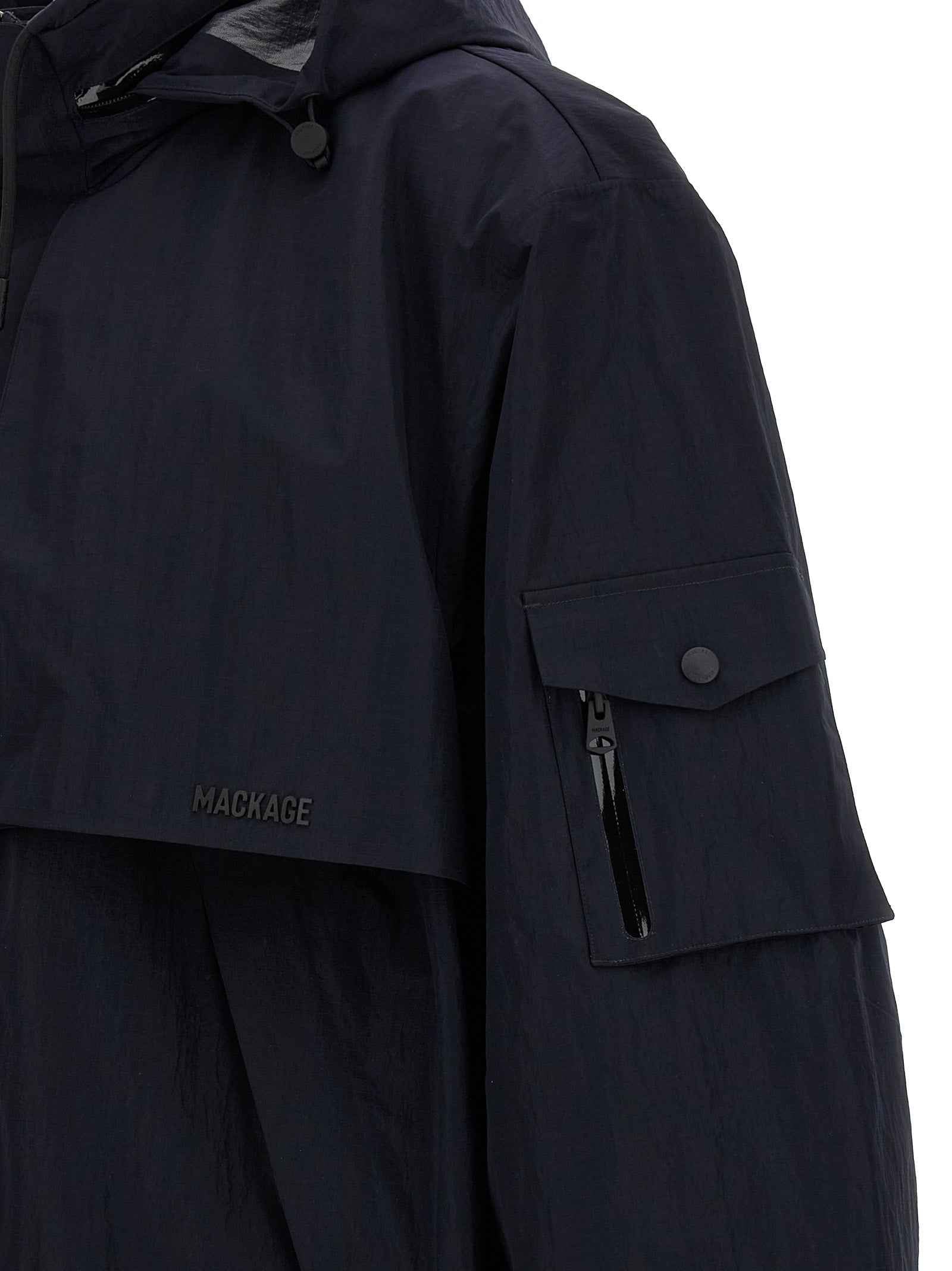 Mackage Blue Polyamide Shell Jacket