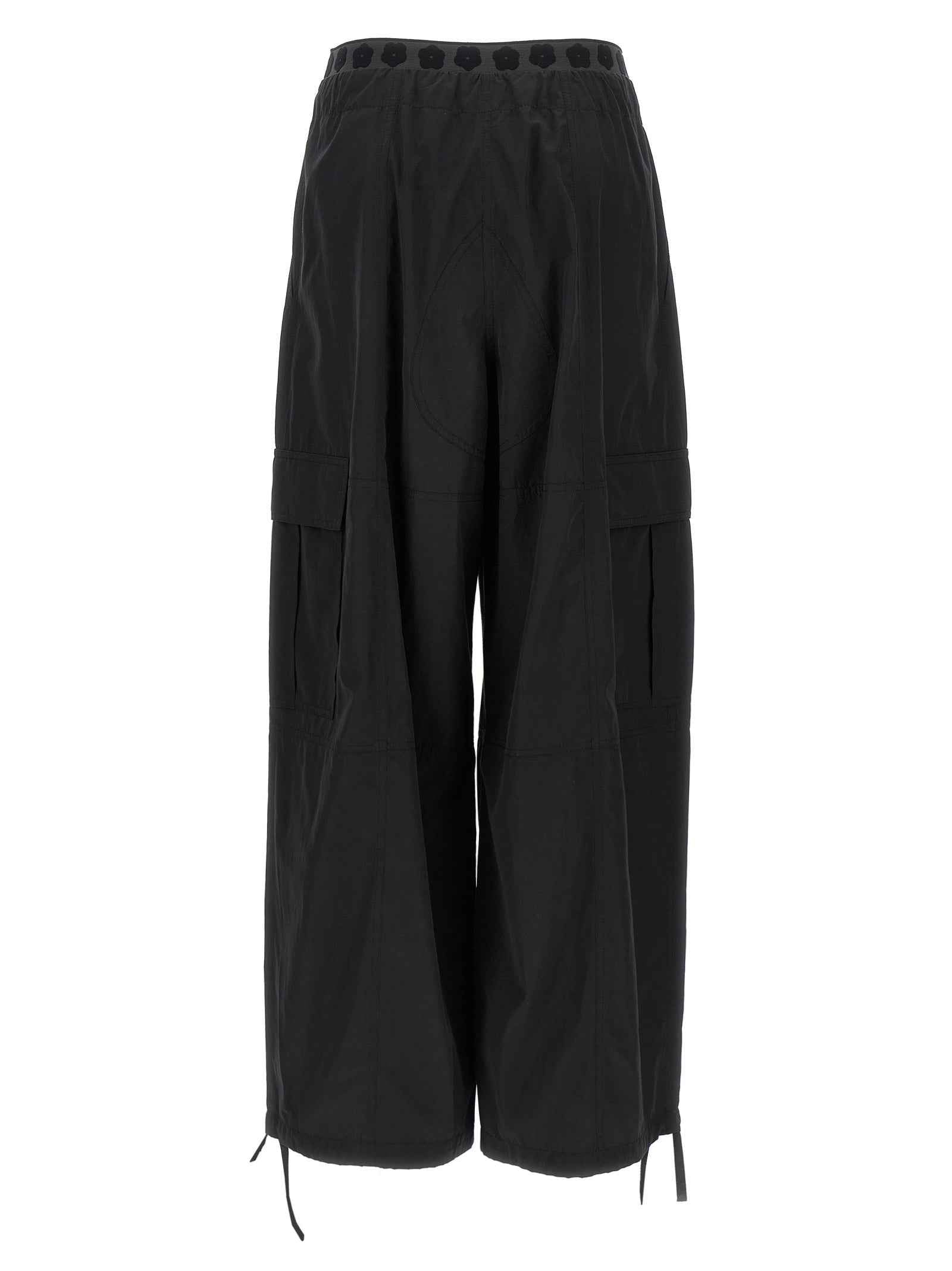 Kenzo Black Polyester Cargo Pants