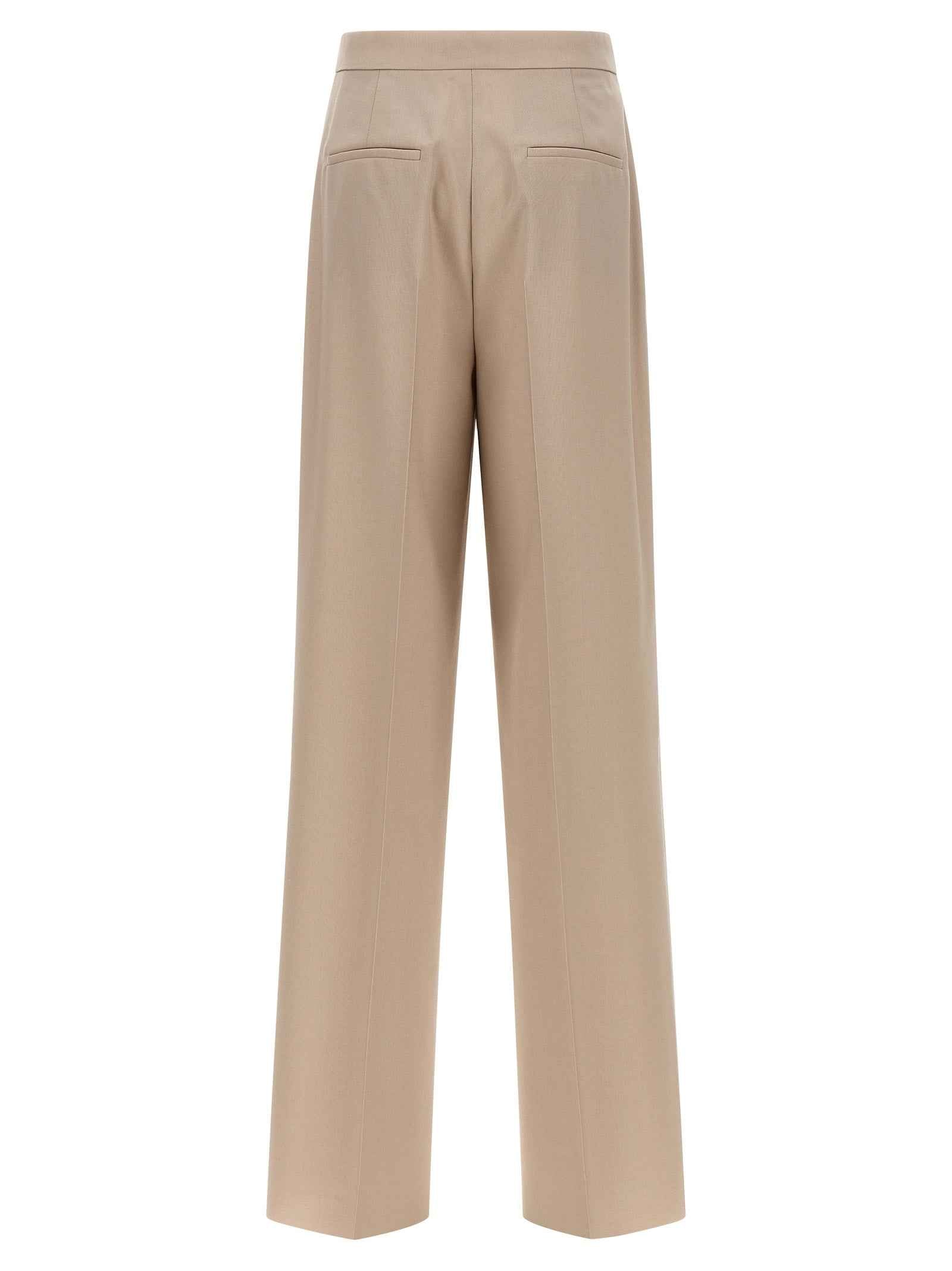 Max Mara Beige Virgin Wool Dress Pants