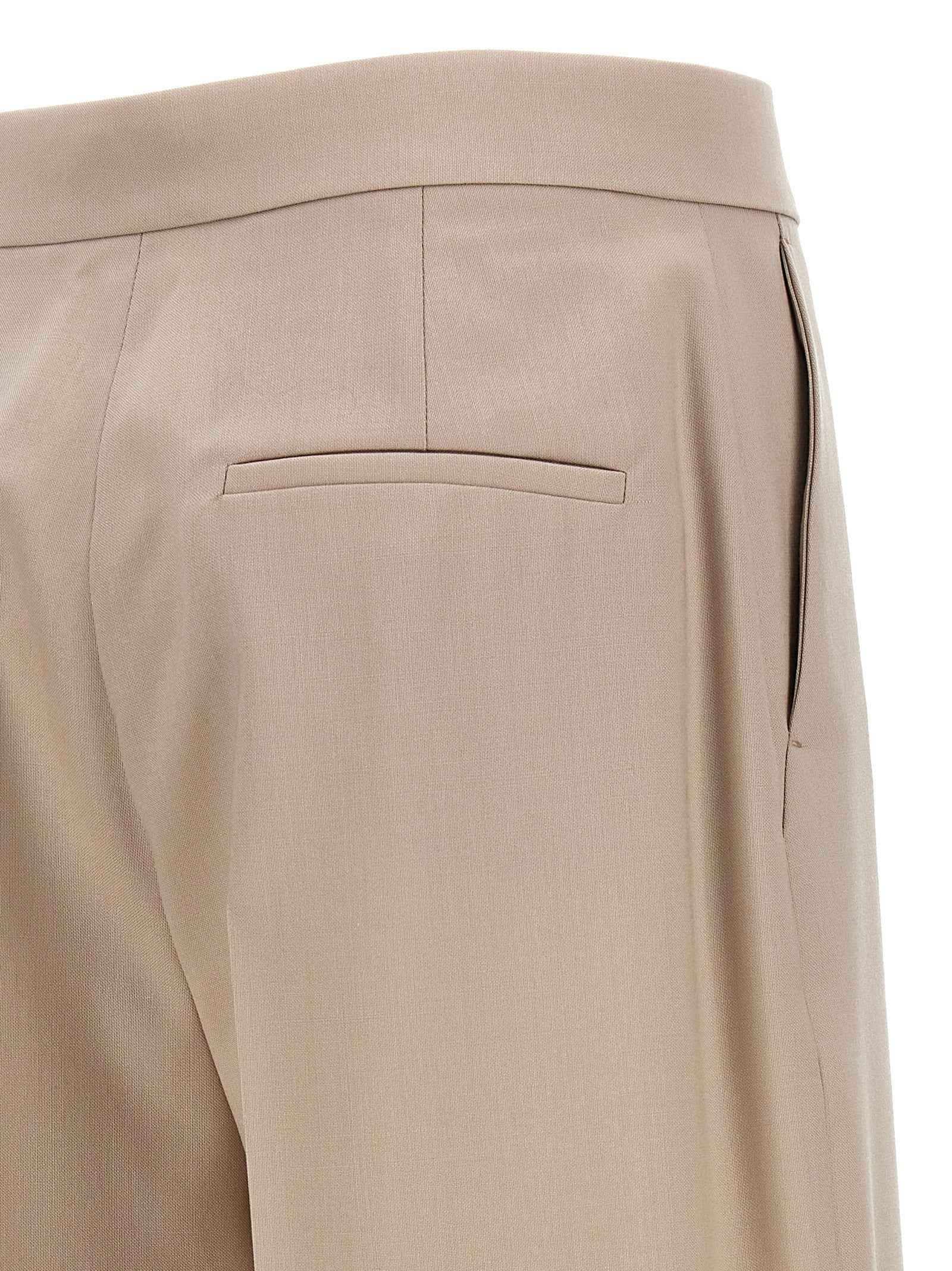 Max Mara Beige Virgin Wool Dress Pants