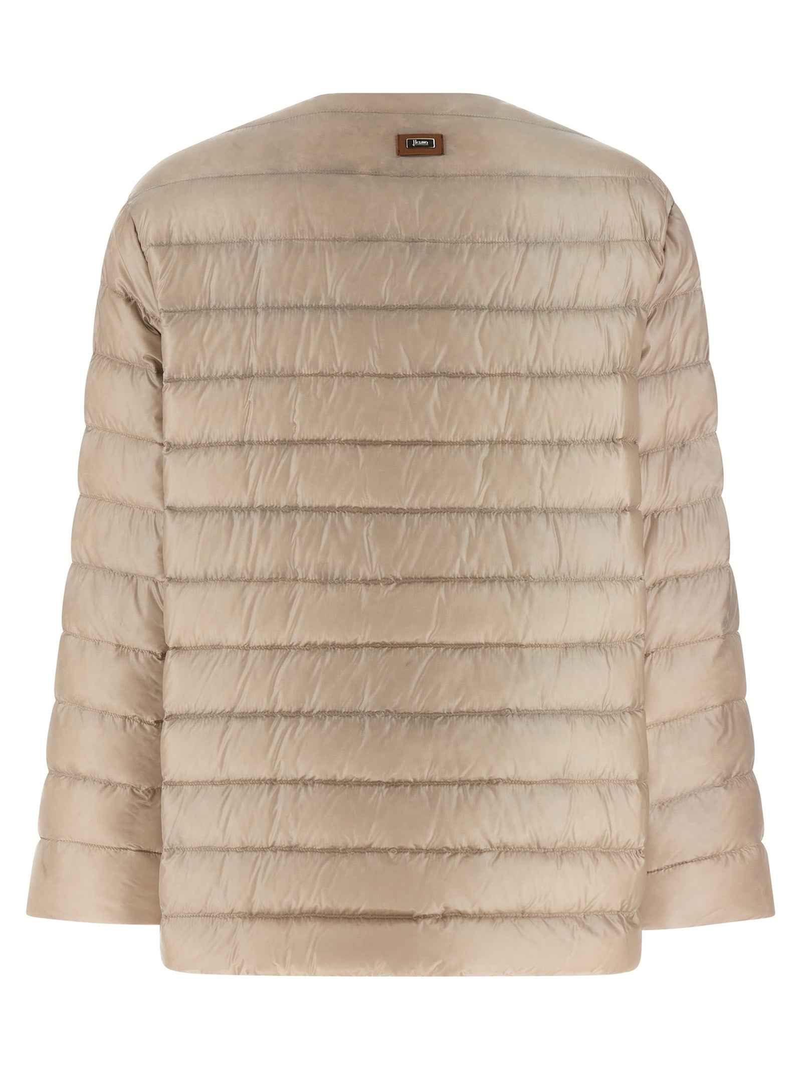Herno Beige Polyamide Full-Length Jacket