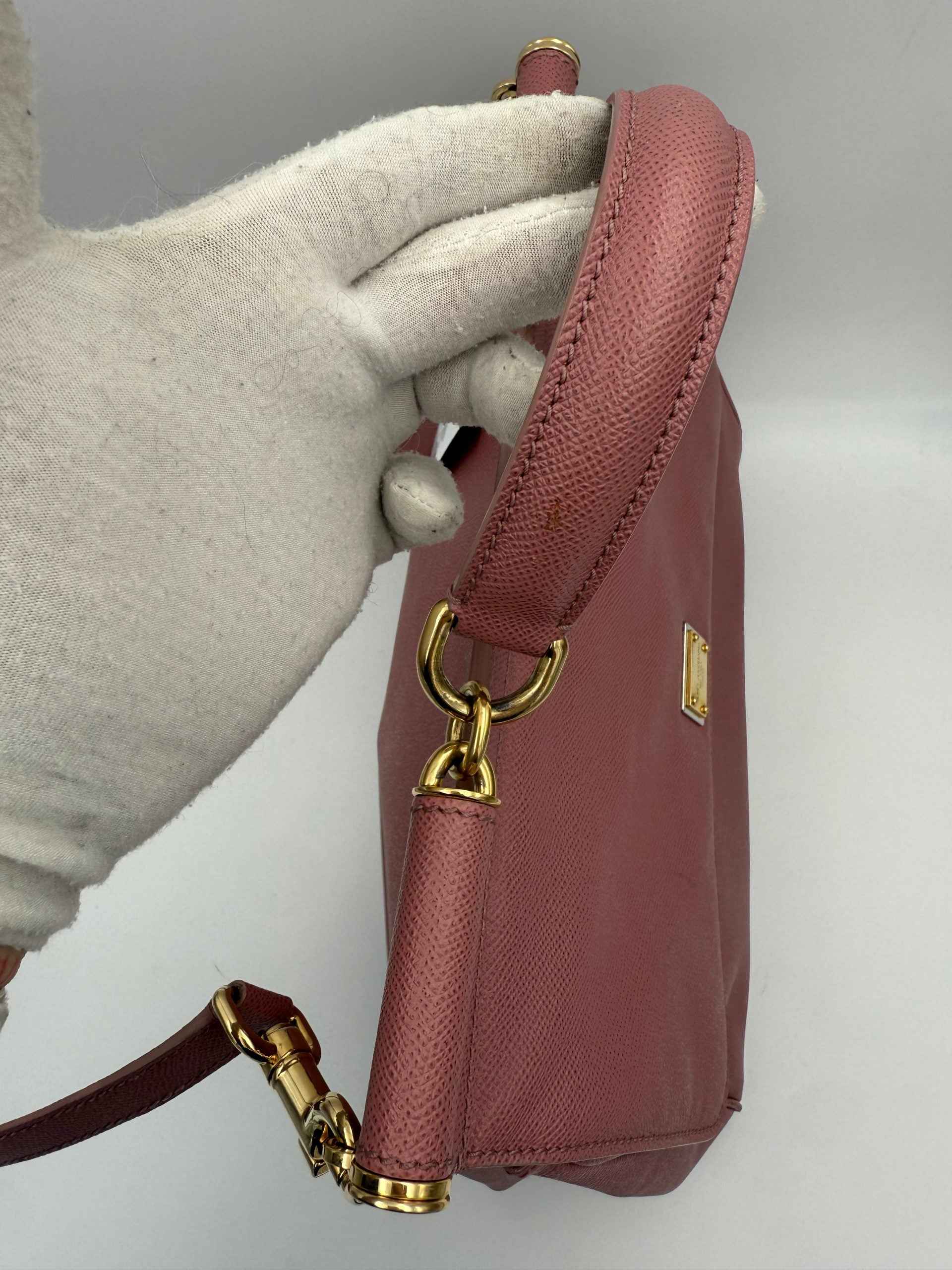 Dolce & Gabbana DOLCE & GABBANA SICILY Pink Large Handbag