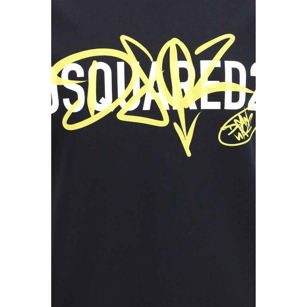 Dsquared² Black Cotton T-Shirt
