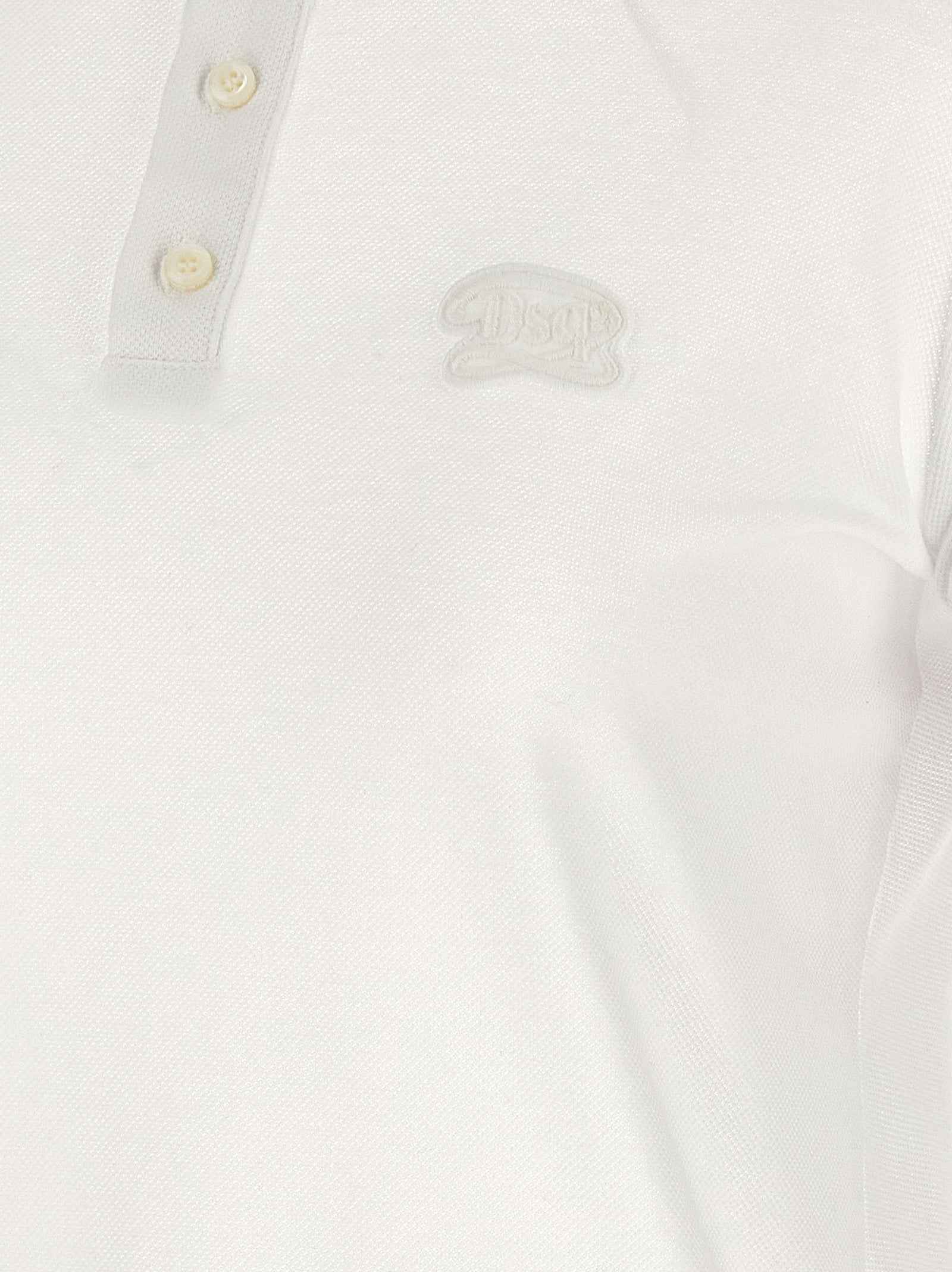 Dsquared² White Cotton Short Dress