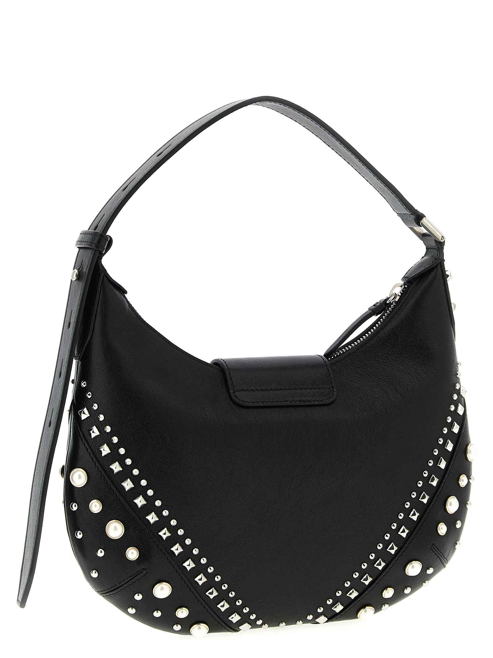 Jimmy Choo White Lamb Leather Shoulder Bag