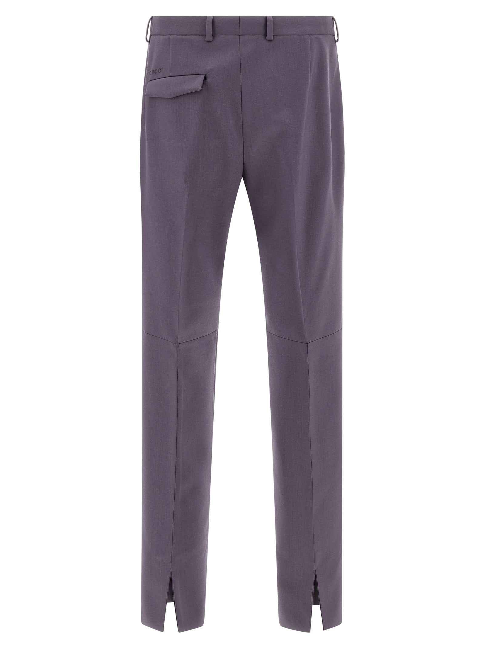 Gucci Purple Wool Dress Pants