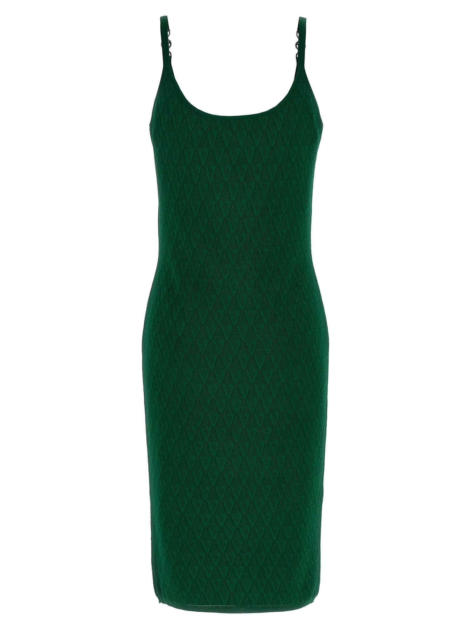 Versace Bicolor Viscose Midi Dress