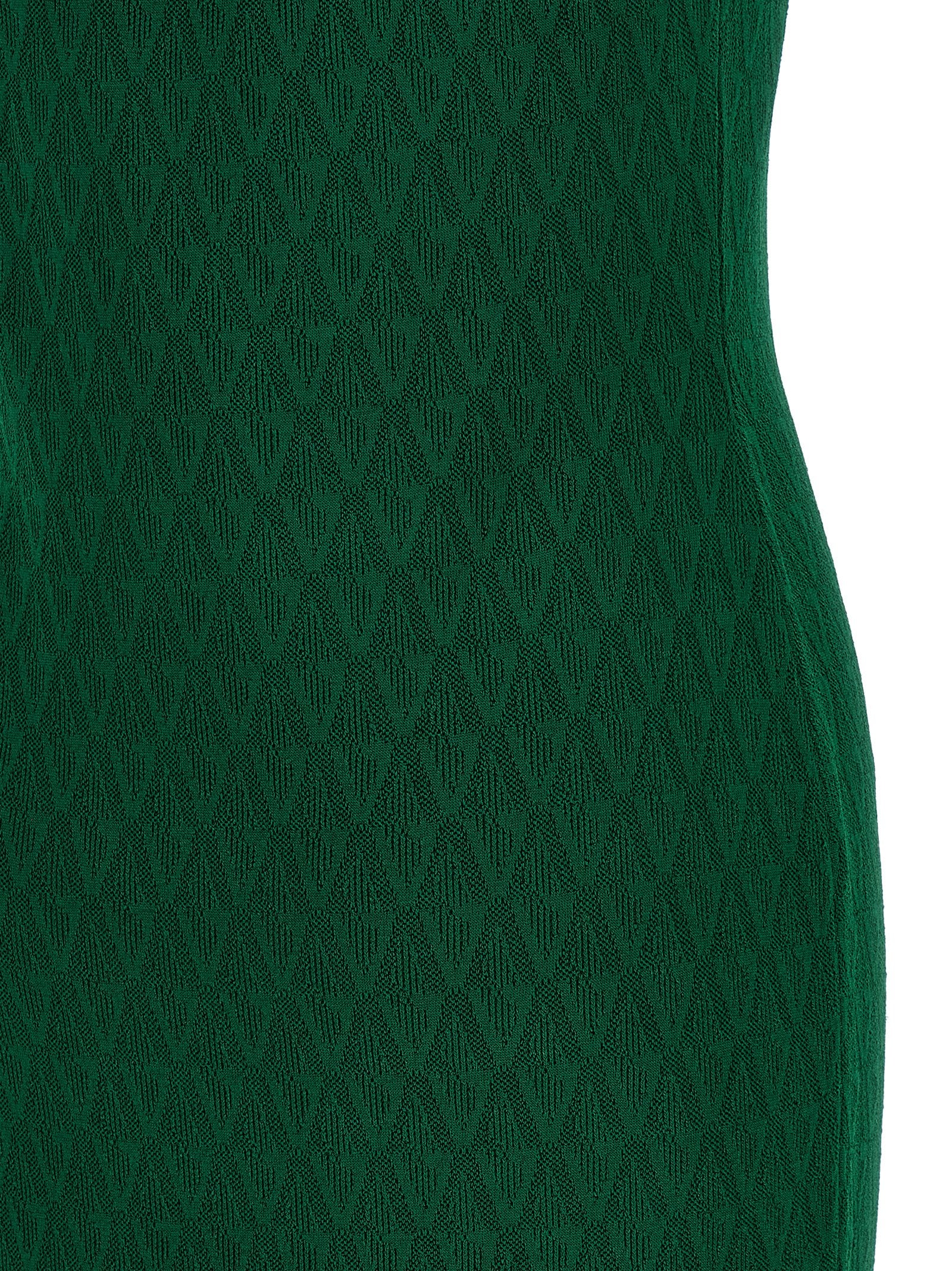 Versace Bicolor Viscose Midi Dress