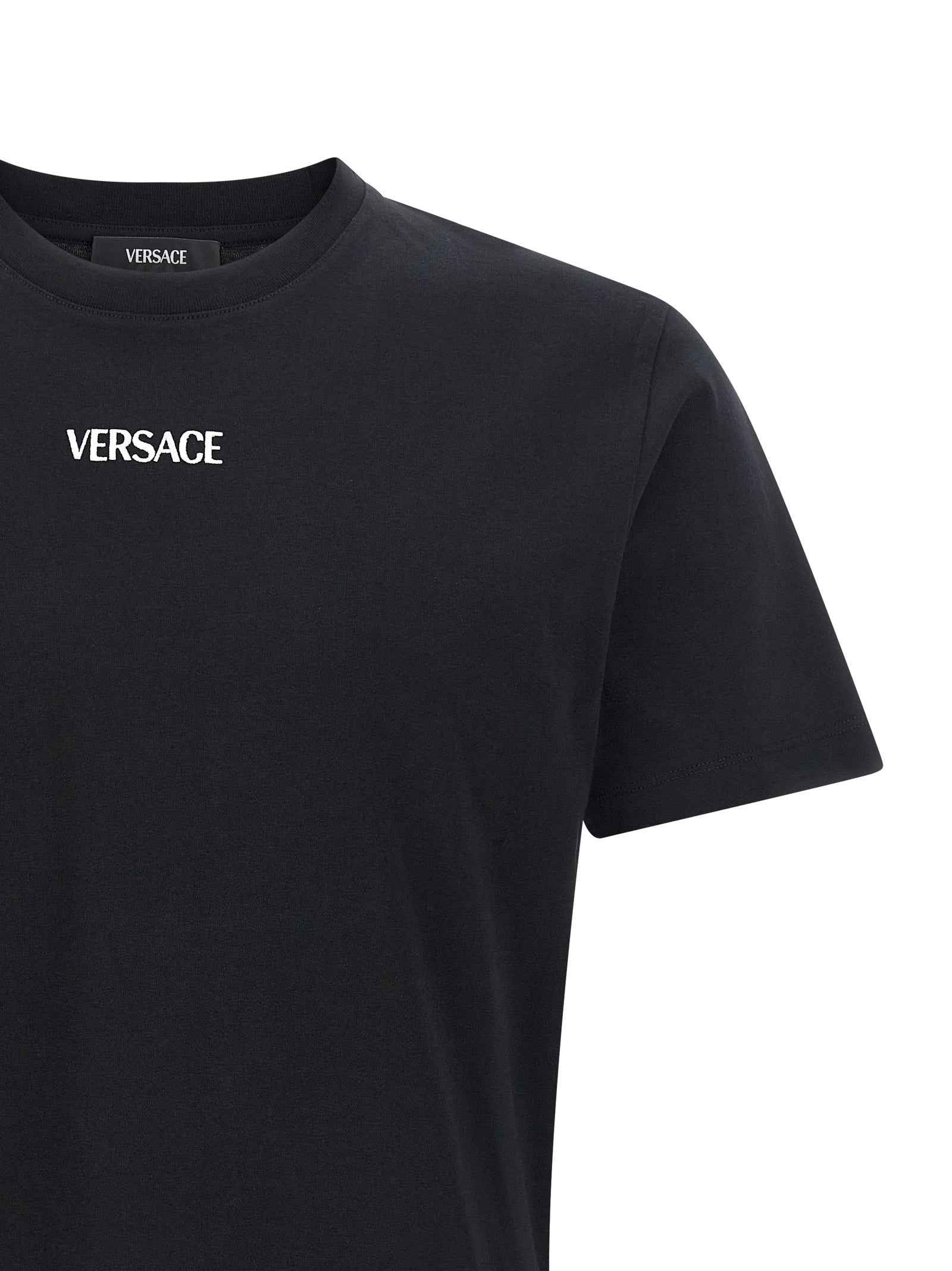 Versace Black Cotton T-Shirt
