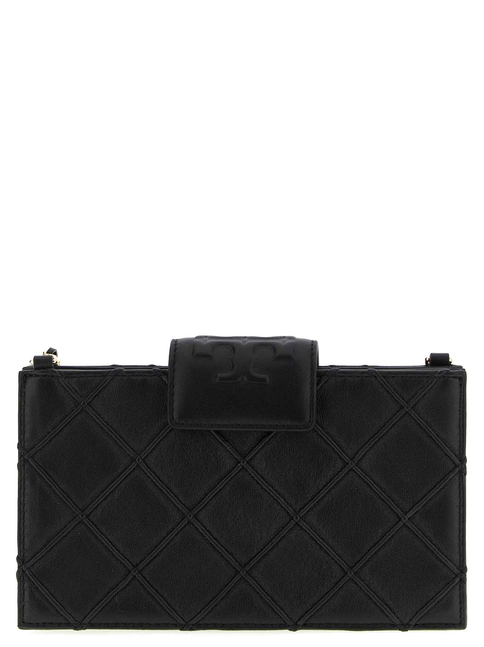 Tory Burch Black Lamb Leather Cardholder
