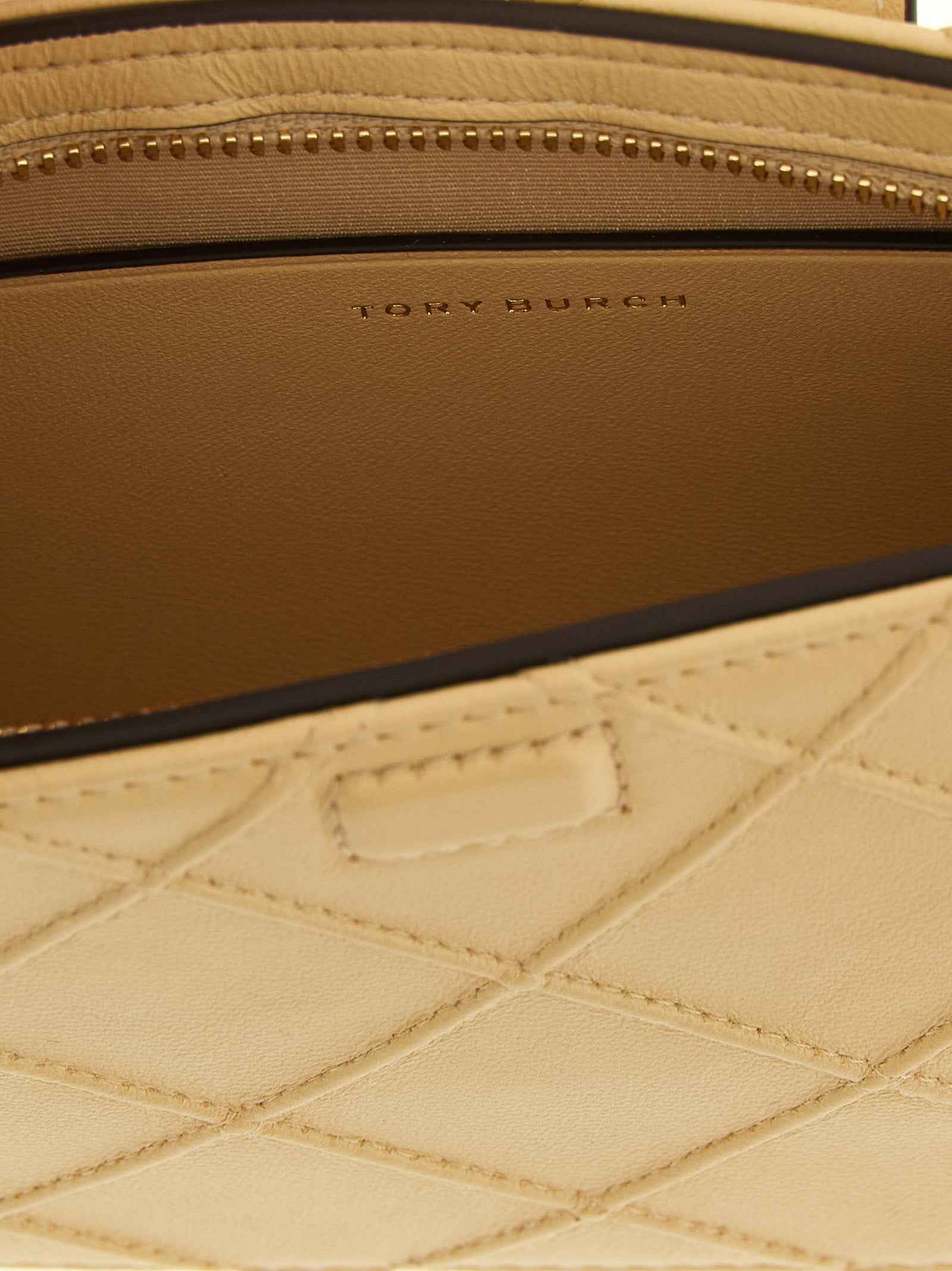 Tory Burch Beige Lamb Leather Cardholder