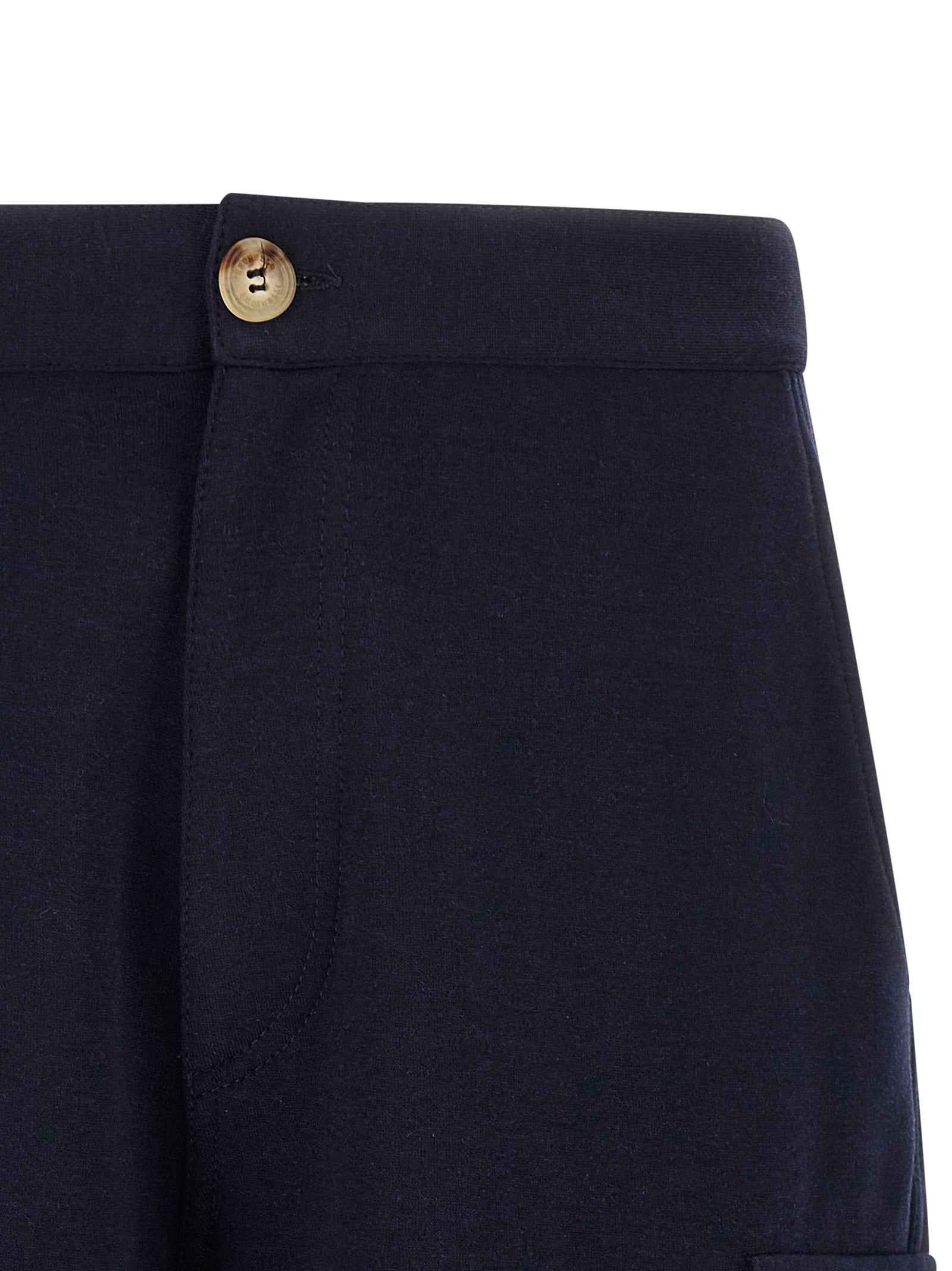 Brunello Cucinelli Blue Cotton Bermuda Shorts