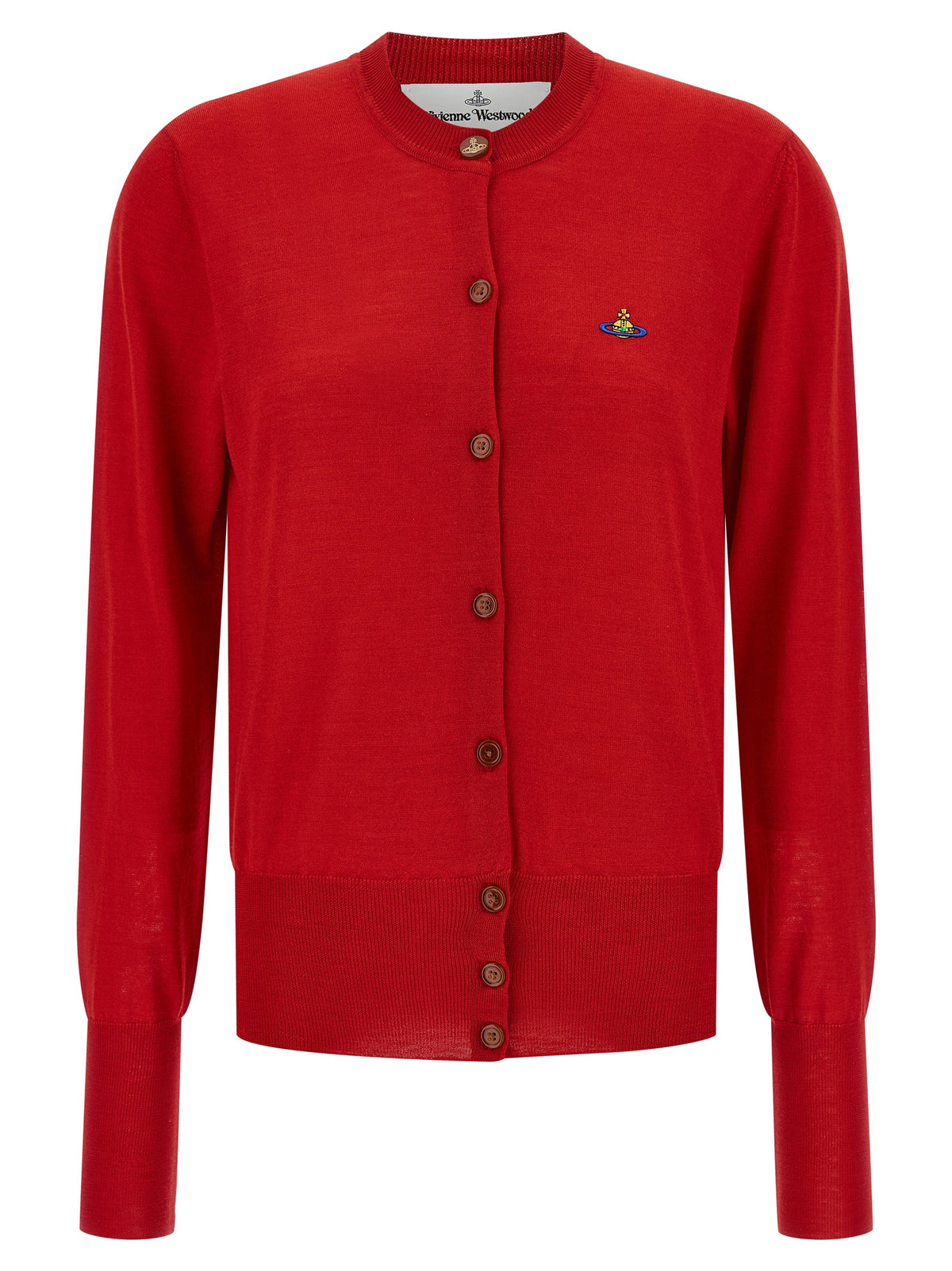Vivienne Westwood Red Wool Cardigan