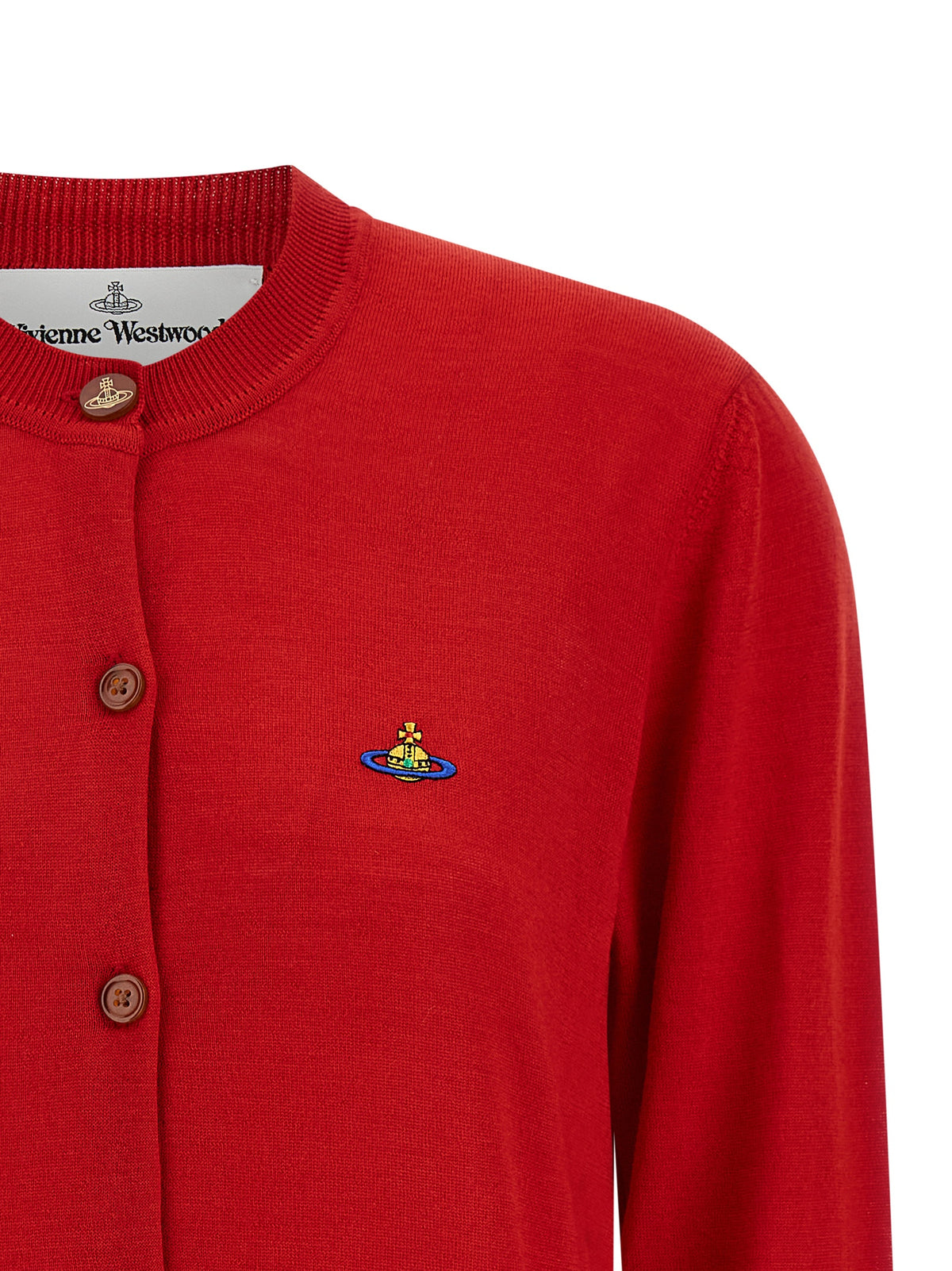 Vivienne Westwood Red Wool Cardigan