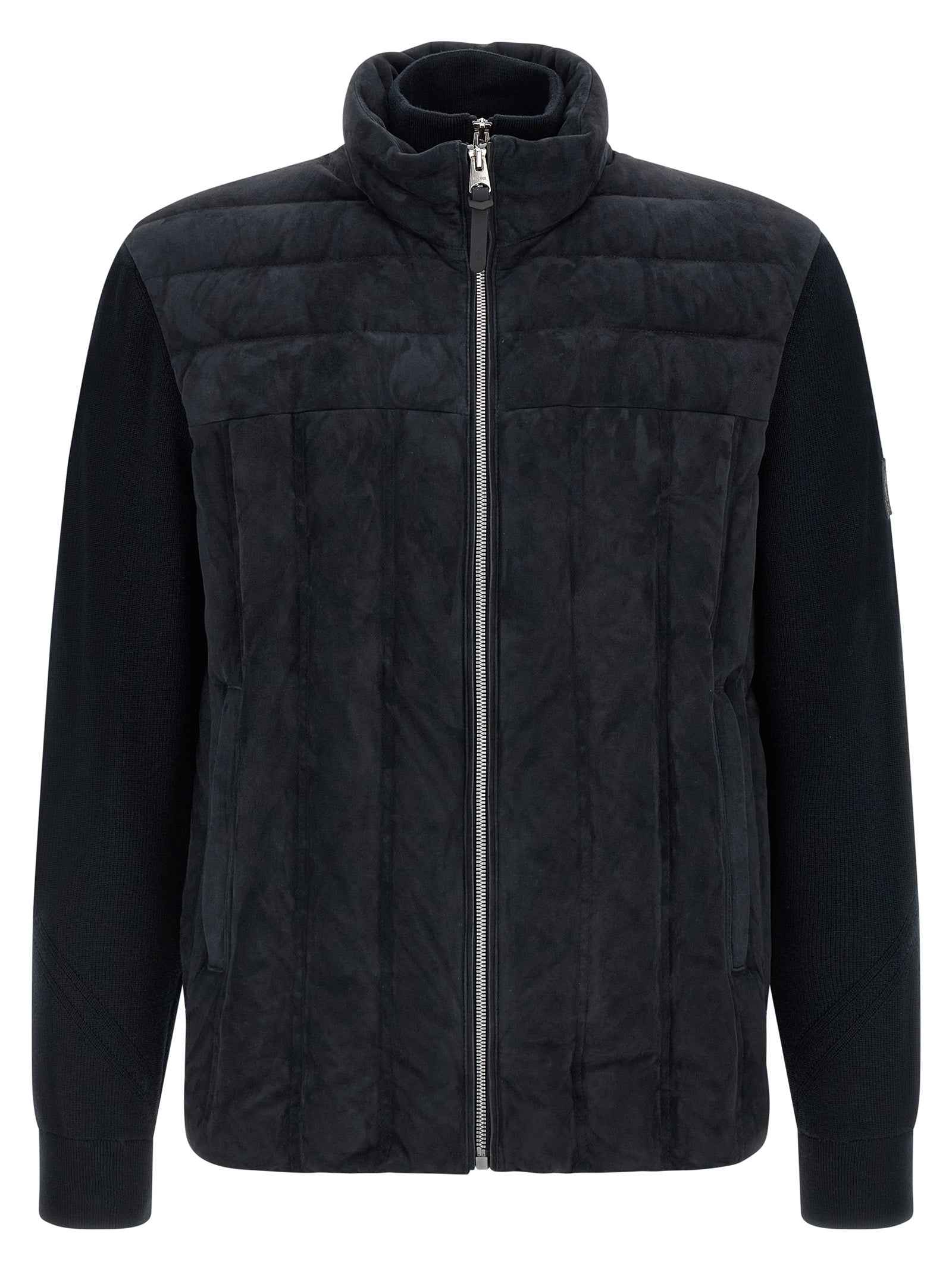 Mackage Blue Virgin Wool Full-Length Jacket