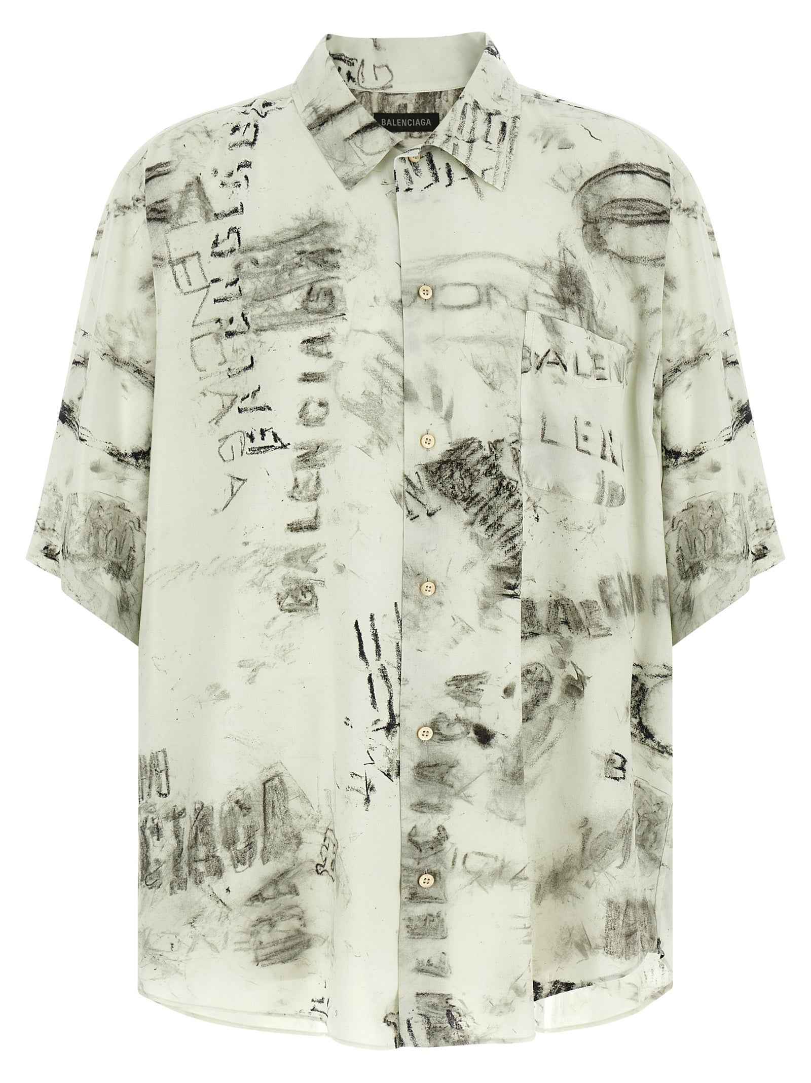 Balenciaga Gray Viscose Blouse