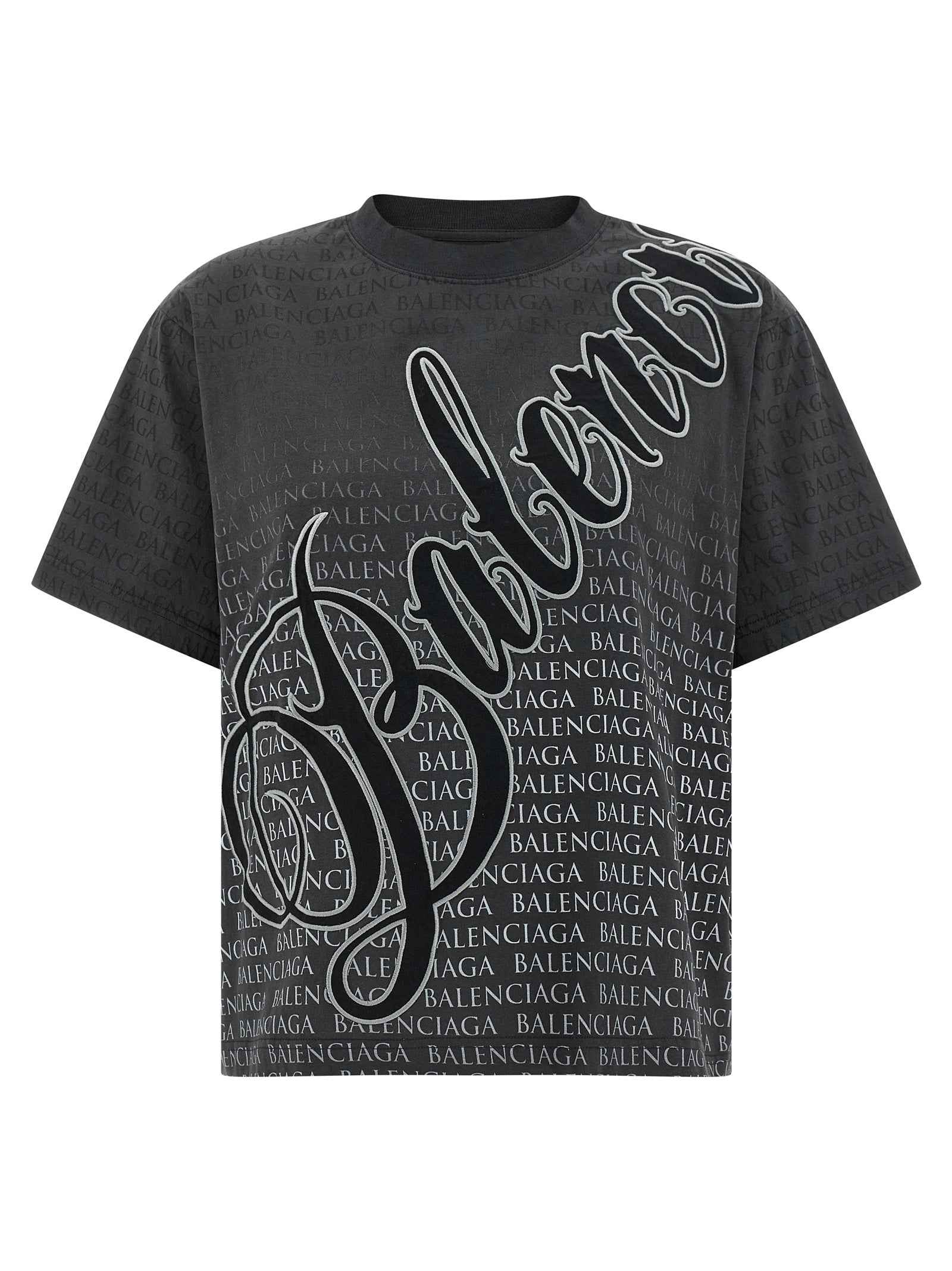 Balenciaga Black Cotton T-Shirt