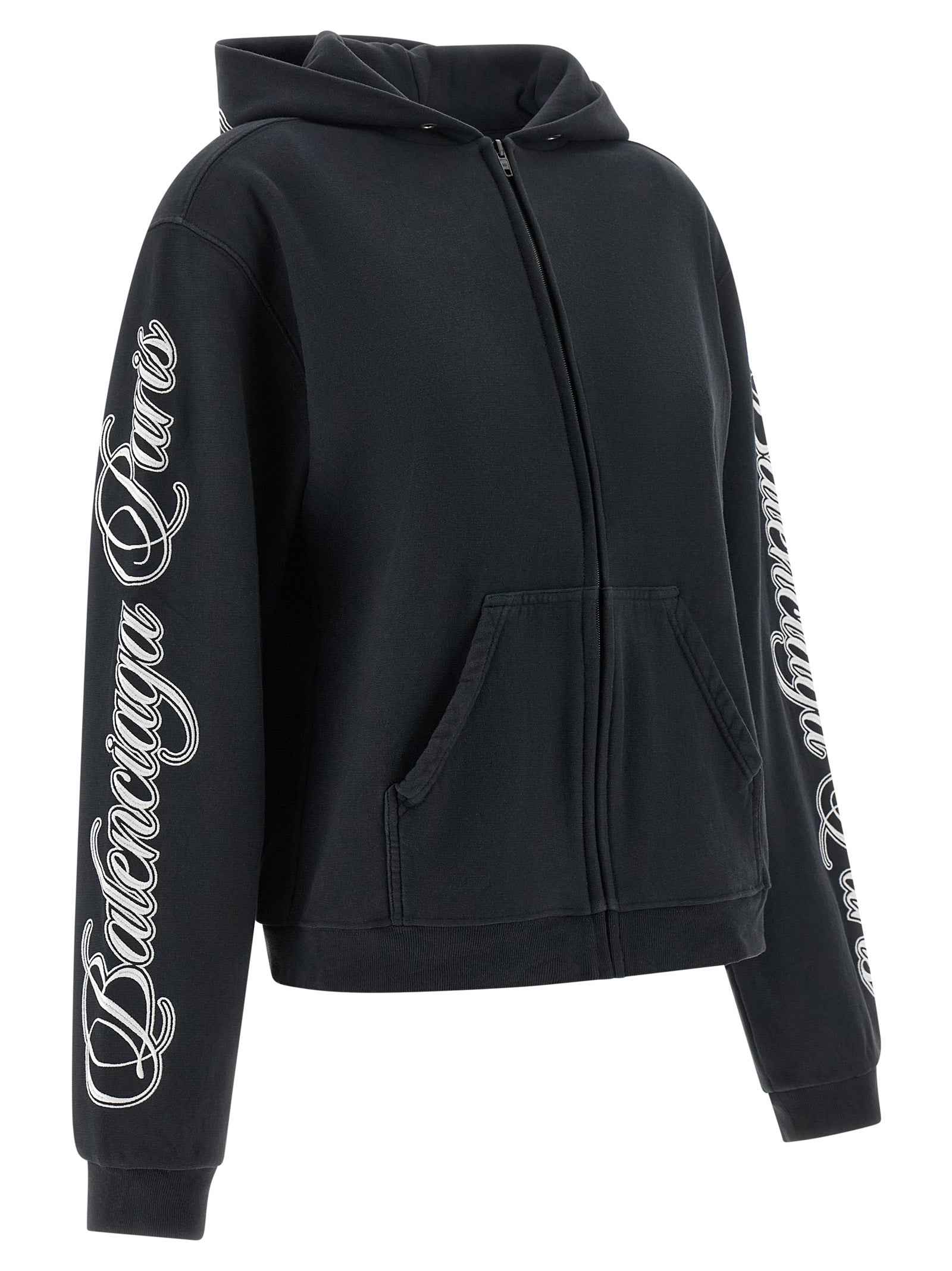 Balenciaga Black Cotton Sweatshirt