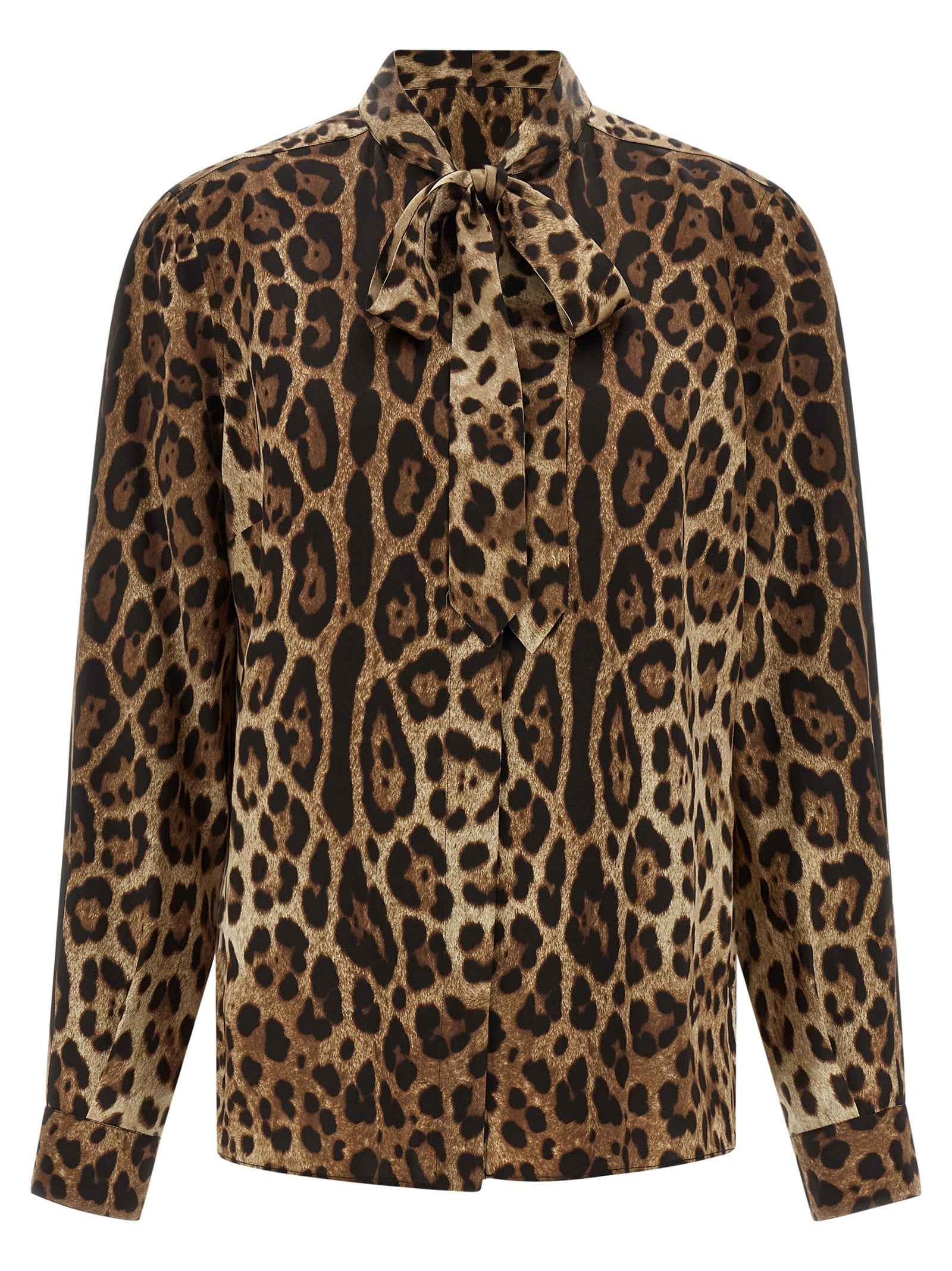 Dolce & Gabbana Brown Silk Blouse