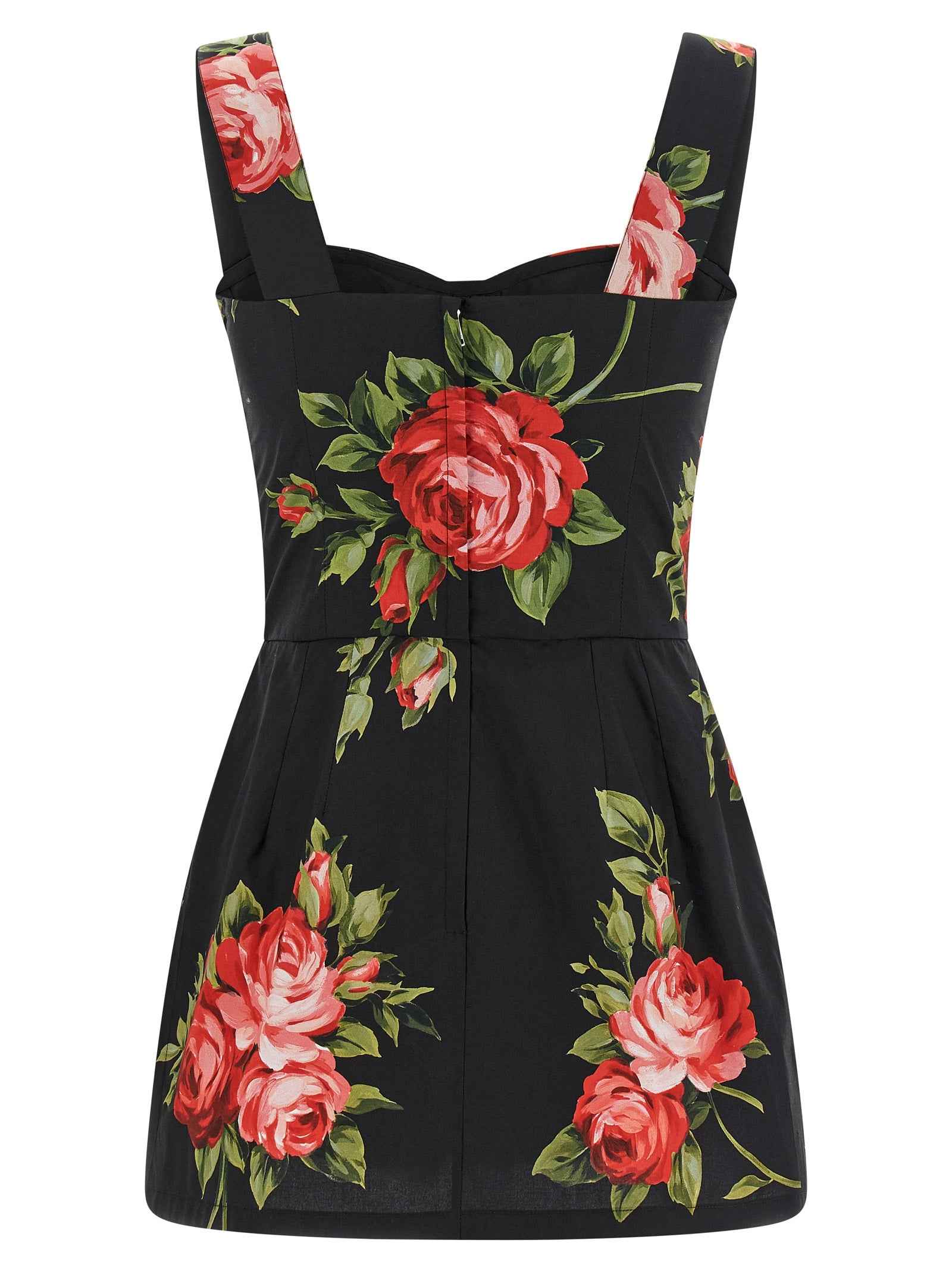 Dolce & Gabbana Black Cotton Tank Tops