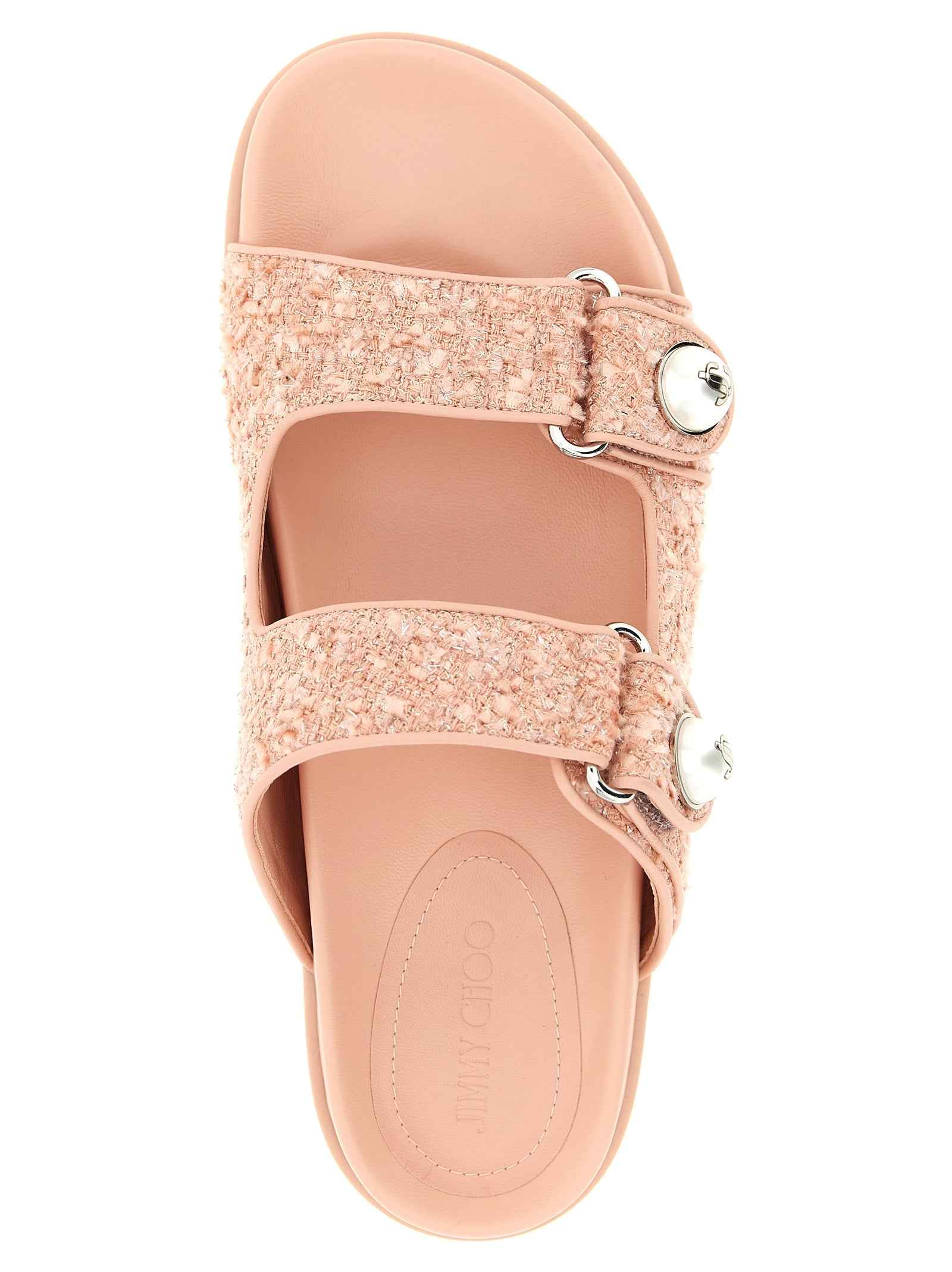 Jimmy Choo Multicolor Tencel Slides