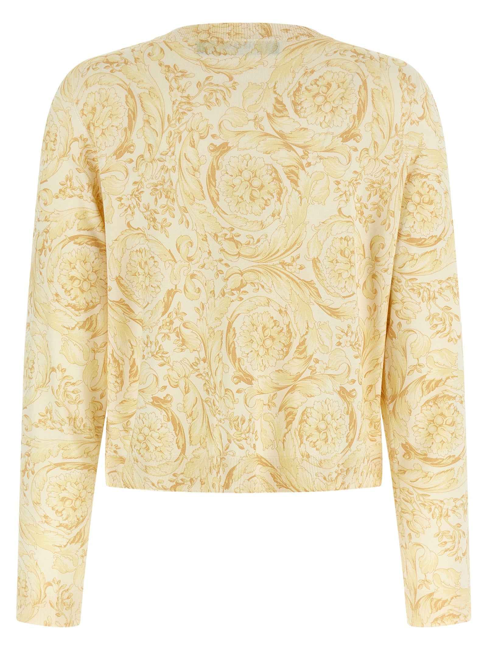 Versace Bicolor Silk Cardigan