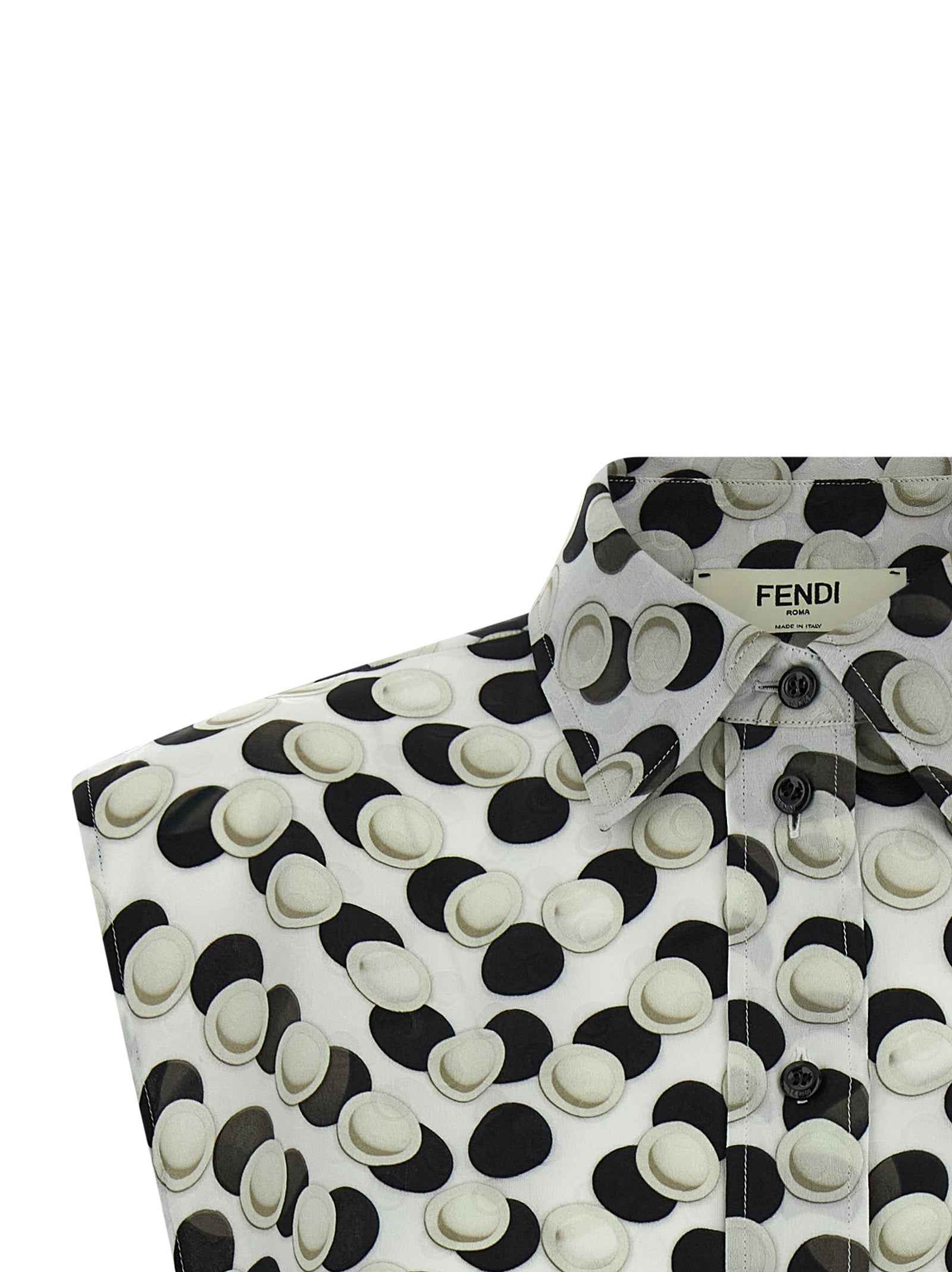 Fendi Multicolor Silk Pattern Shirt
