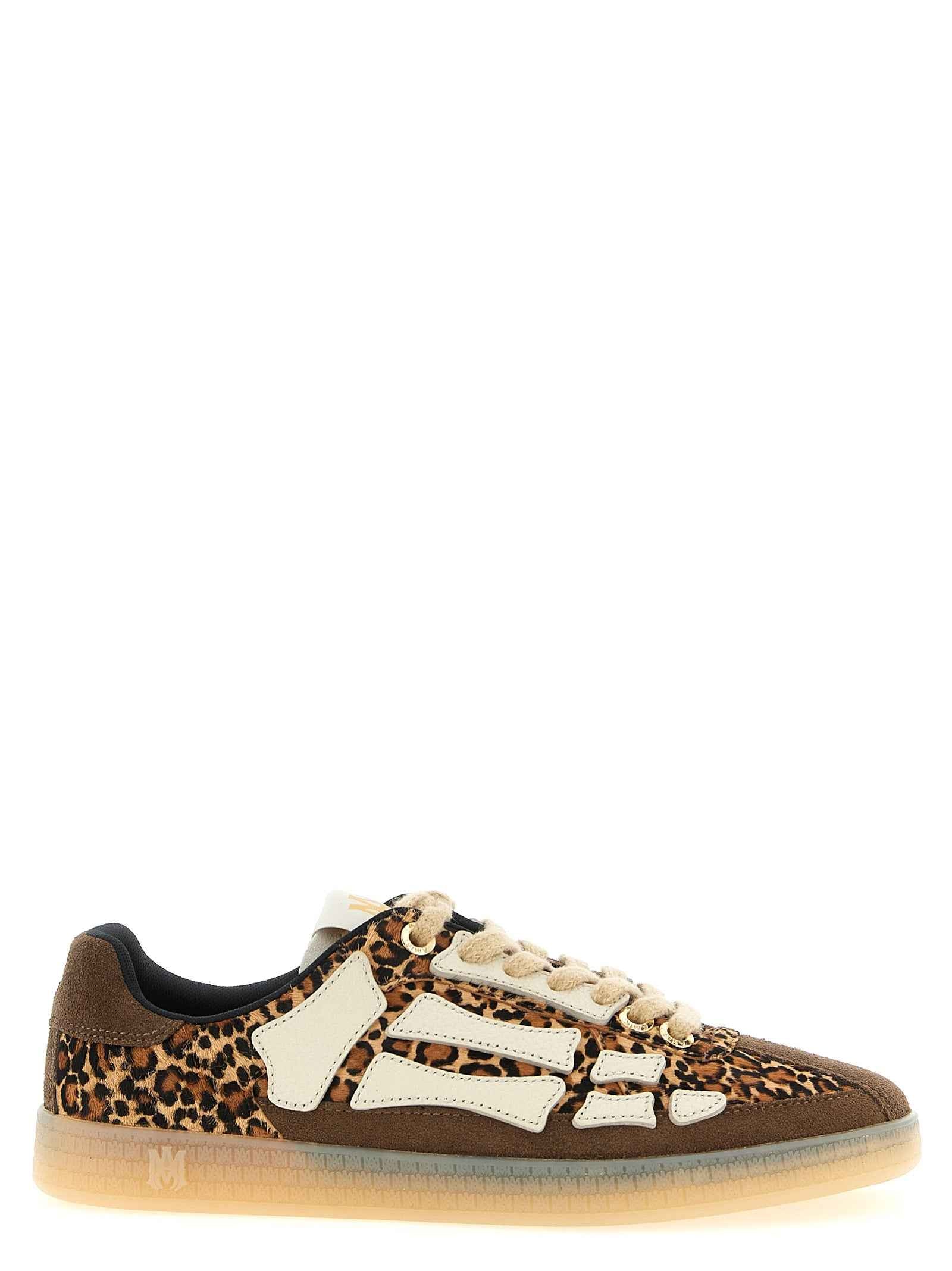 Amiri Brown Cowhide Sneakers