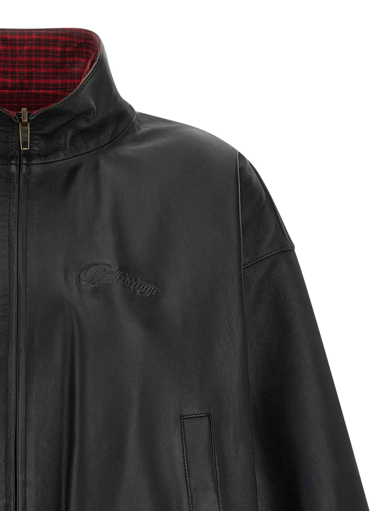 Balenciaga Black Lamb Leather Leather Jacket