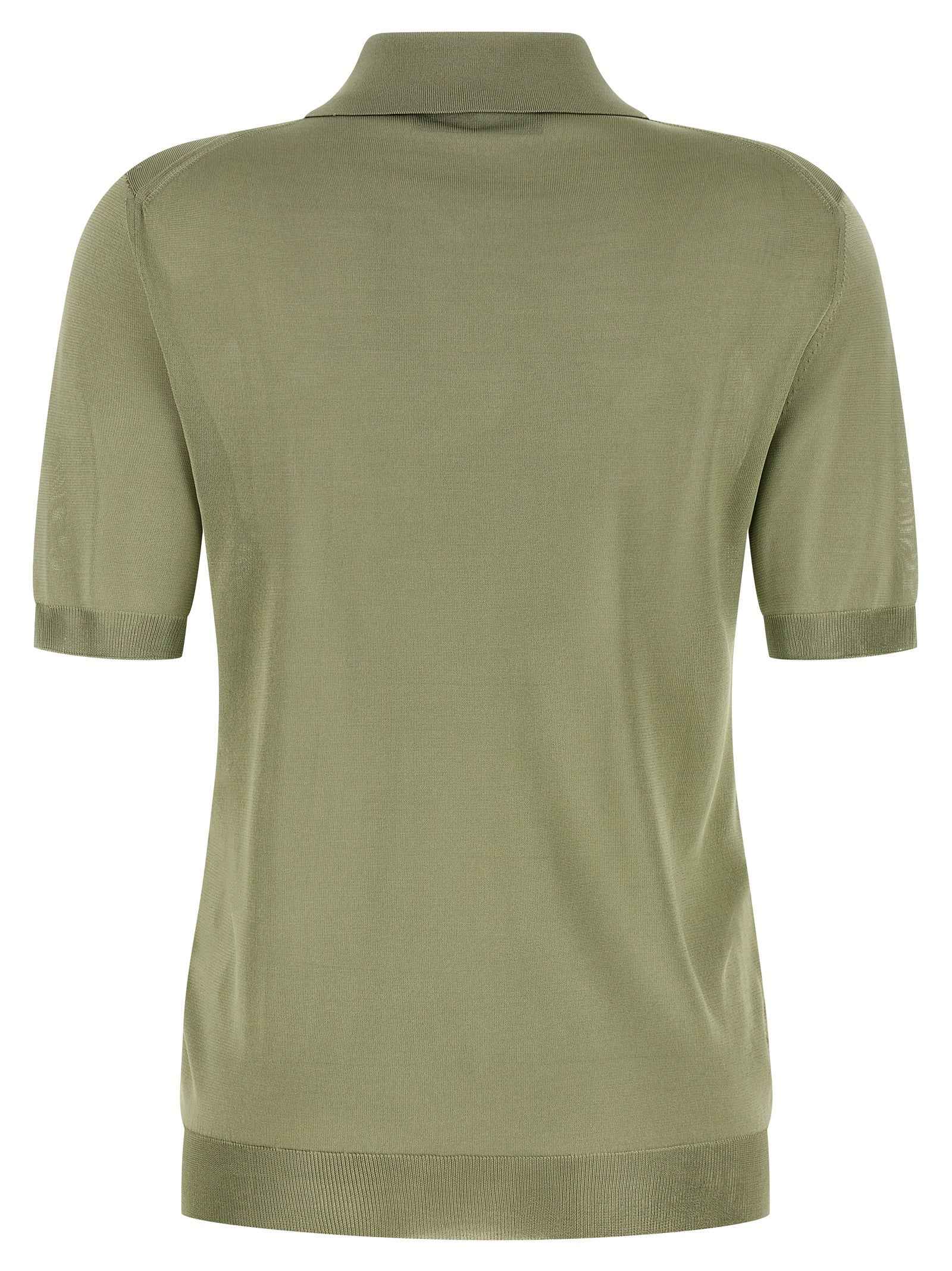 Fendi Bicolor Viscose Polo Shirt