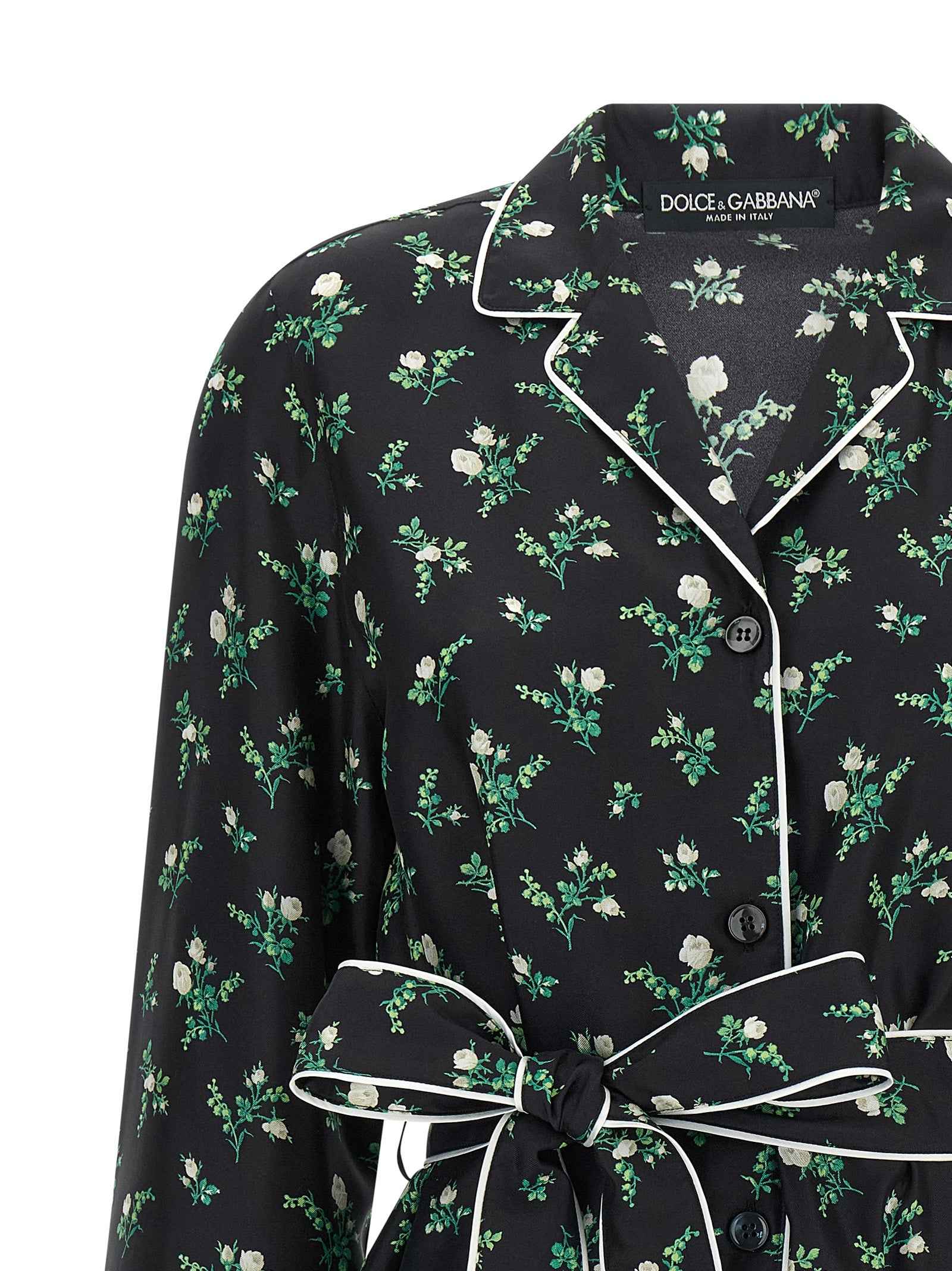 Dolce & Gabbana Black Silk Blouse