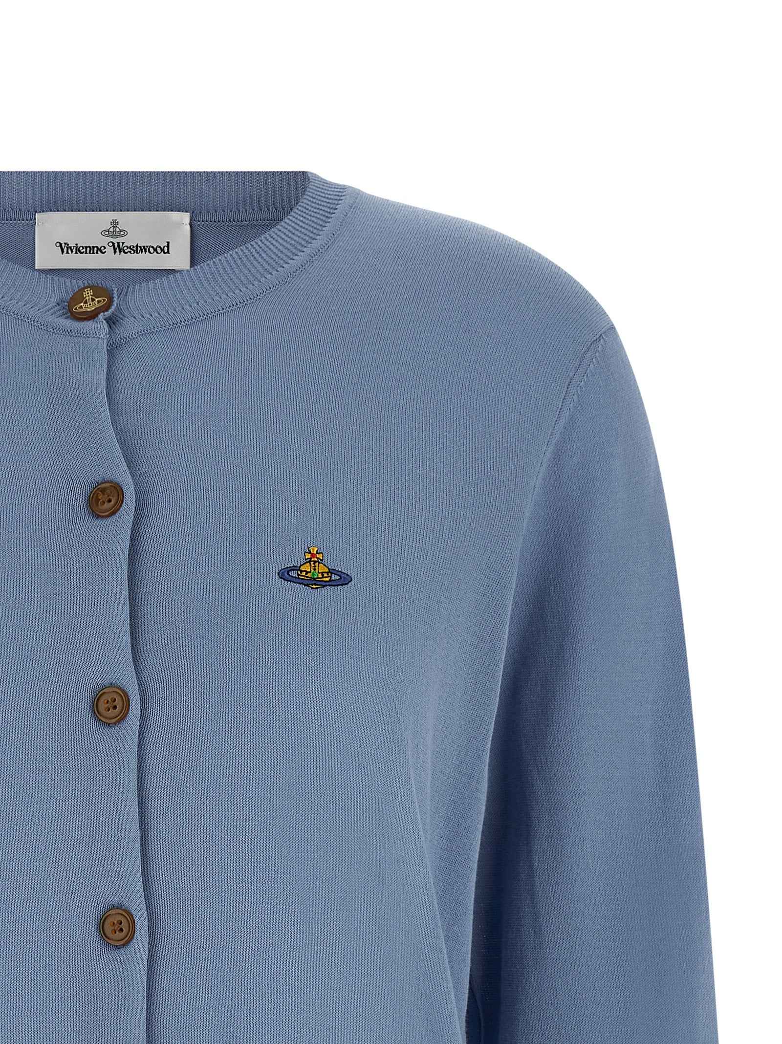 Vivienne Westwood Blue Cotton Cardigan