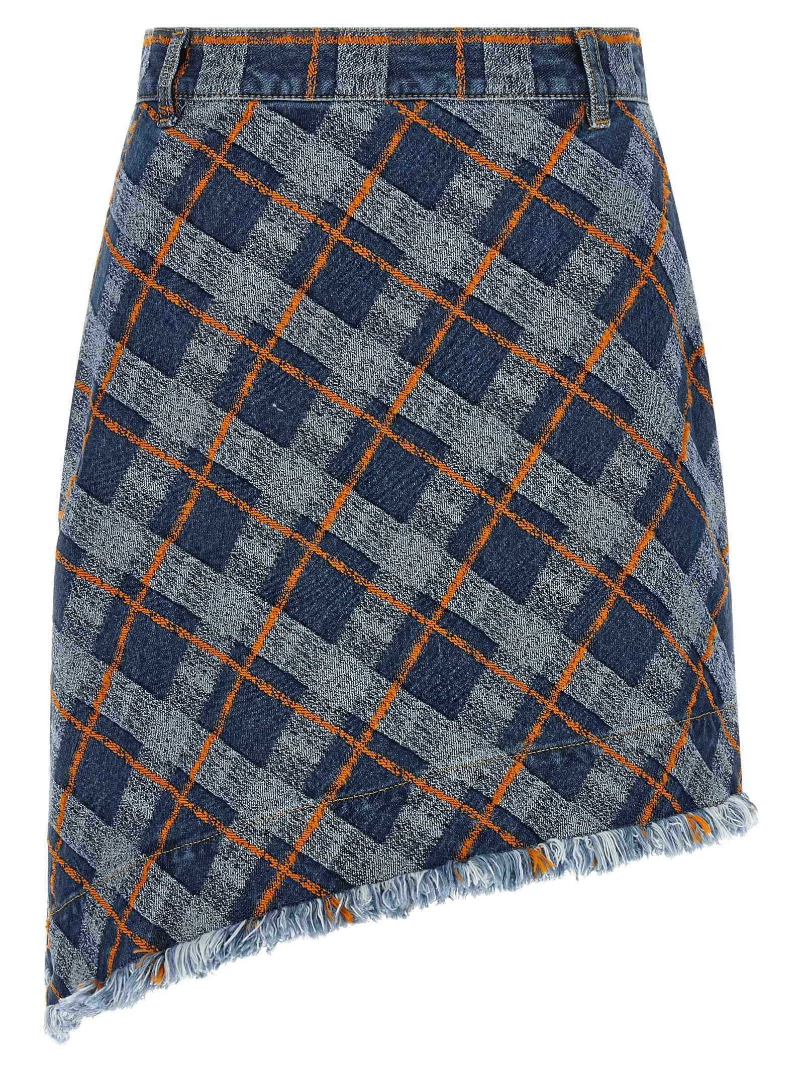 Vivienne Westwood Blue Cotton Long Skirt