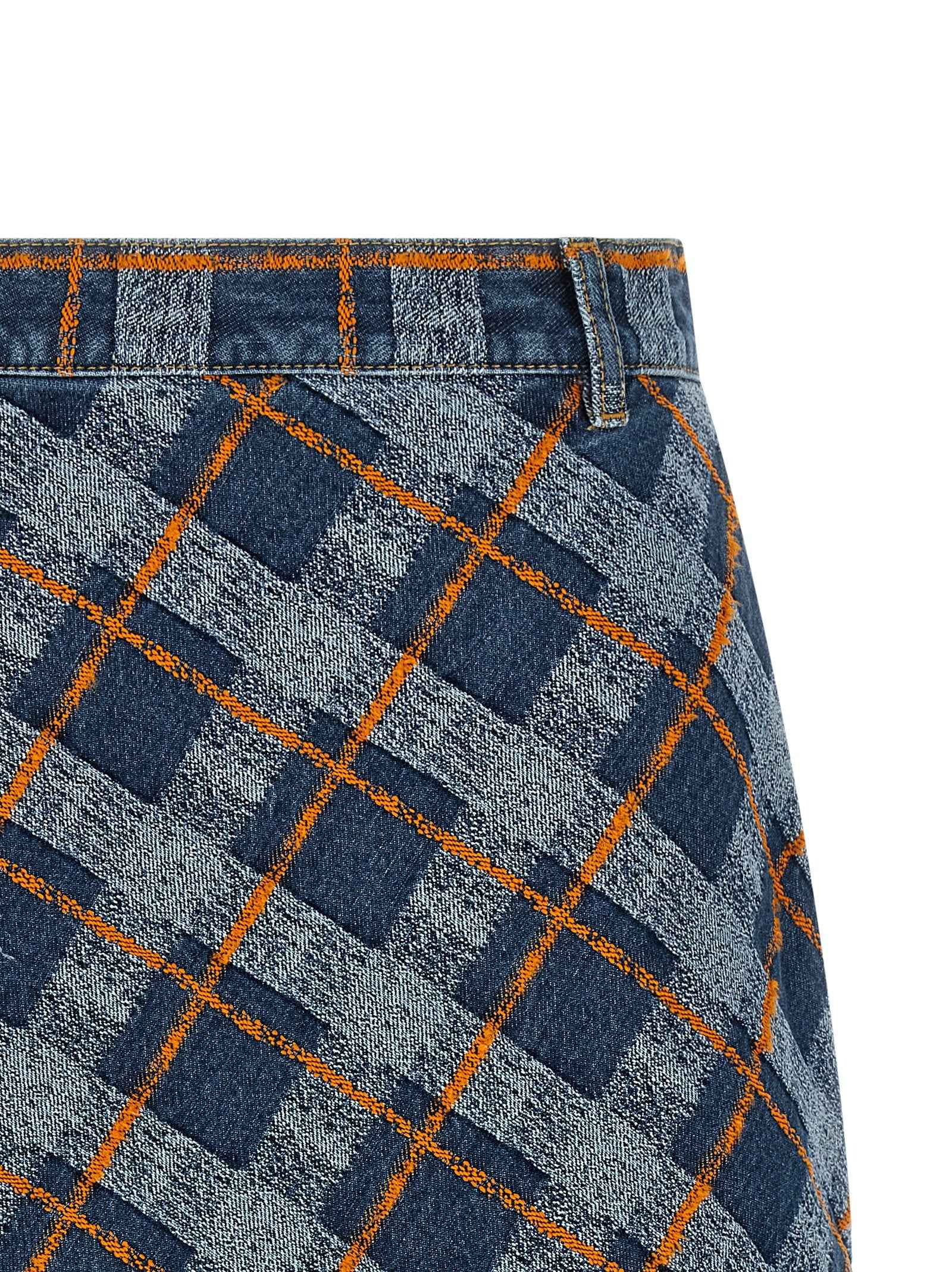 Vivienne Westwood Blue Cotton Long Skirt