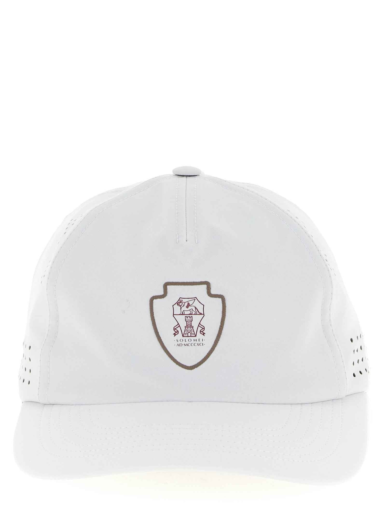 Brunello Cucinelli White Nylon Cap (Baseball Hat)