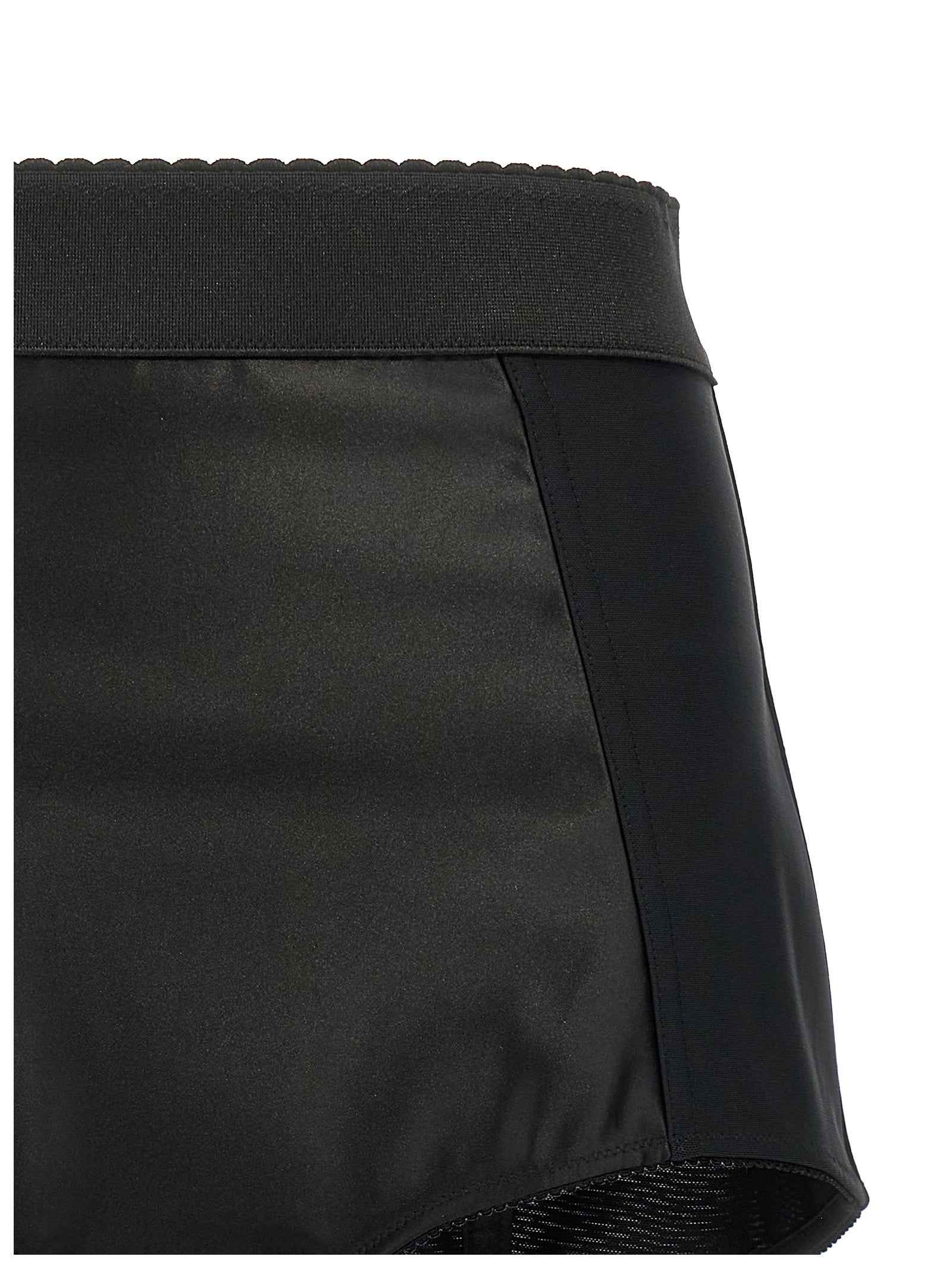Dolce & Gabbana Black Polyamide Bermuda Shorts