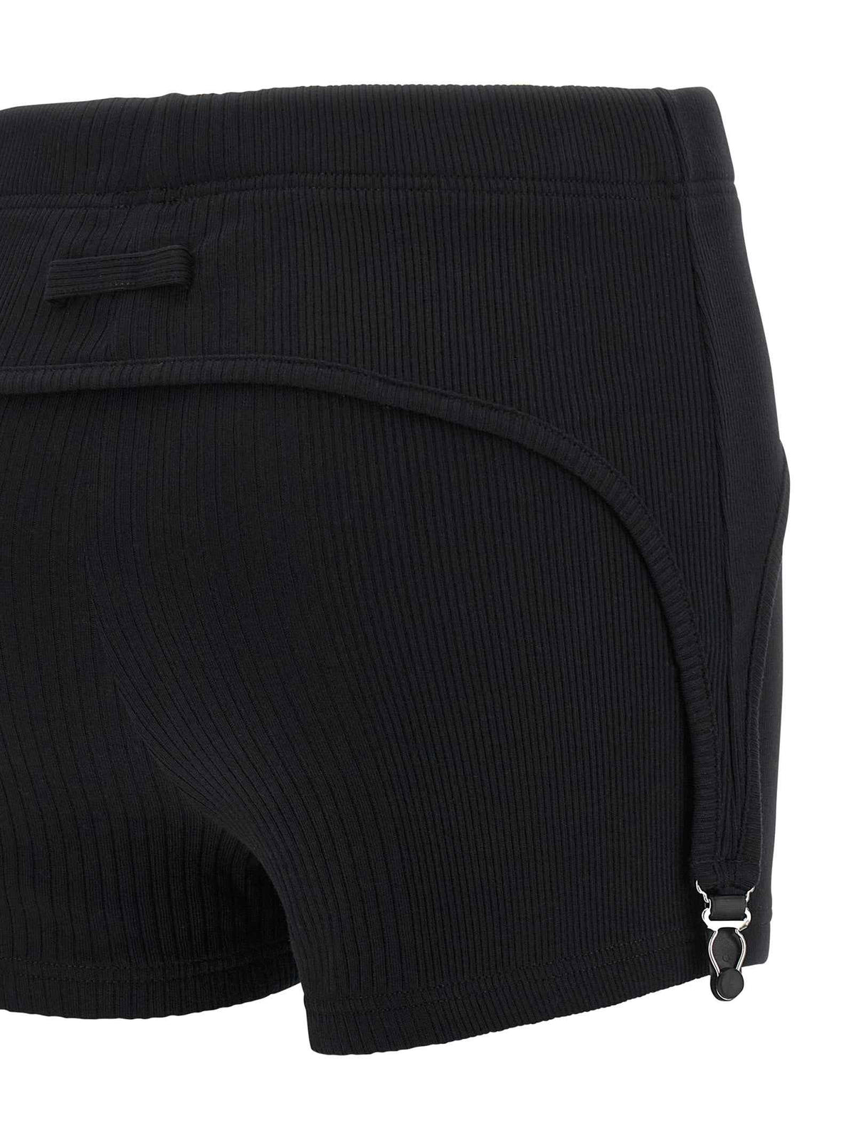 Jean Paul Gaultier Black Cotton Bermuda Shorts