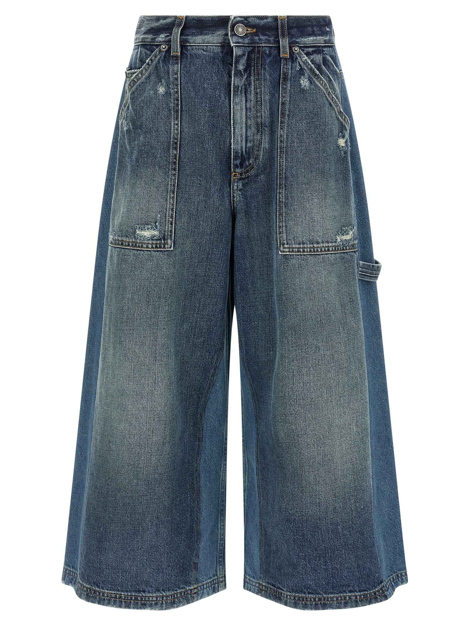 Dolce & Gabbana Blue Cotton Bermuda Shorts