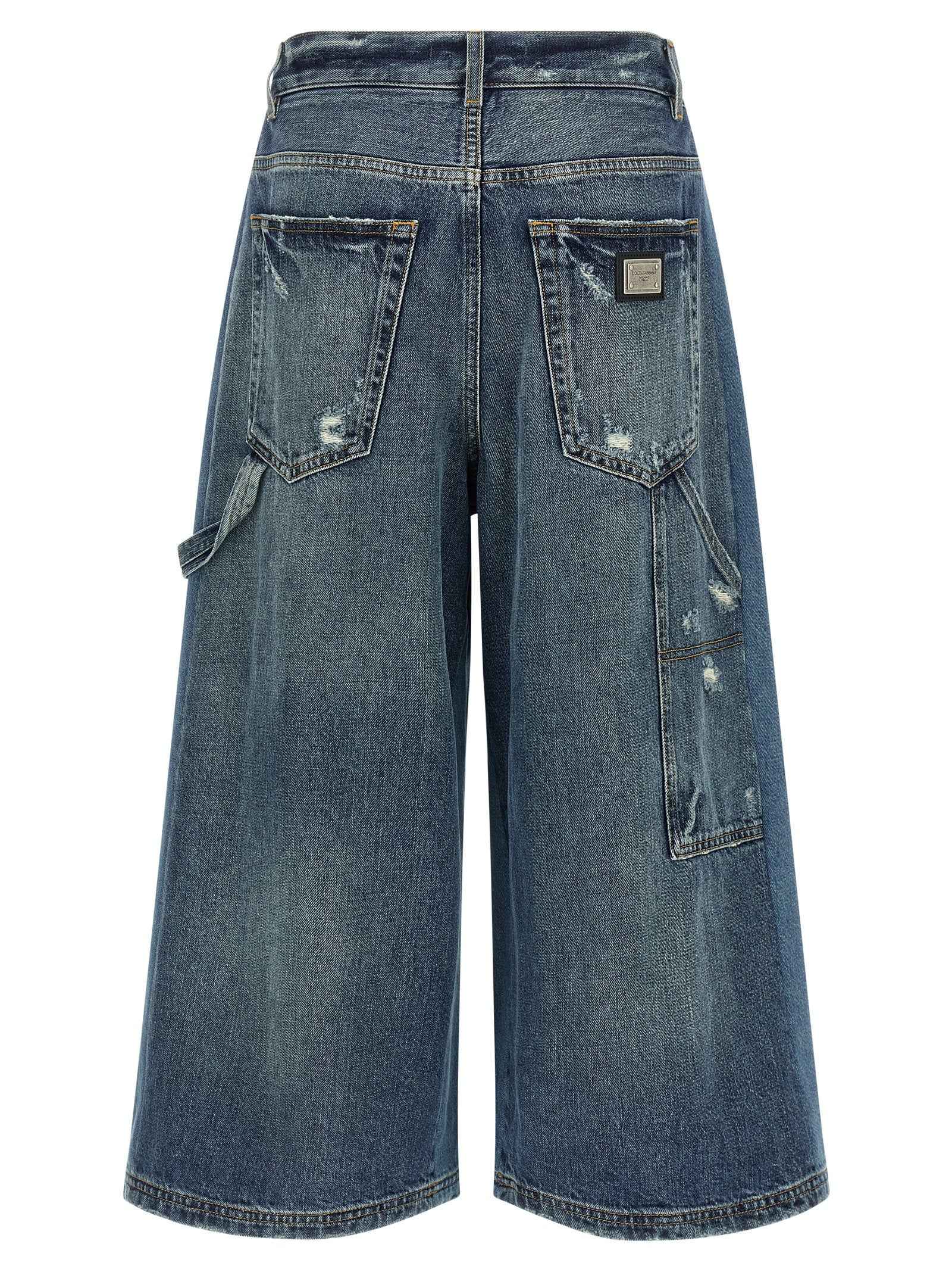 Dolce & Gabbana Blue Cotton Bermuda Shorts