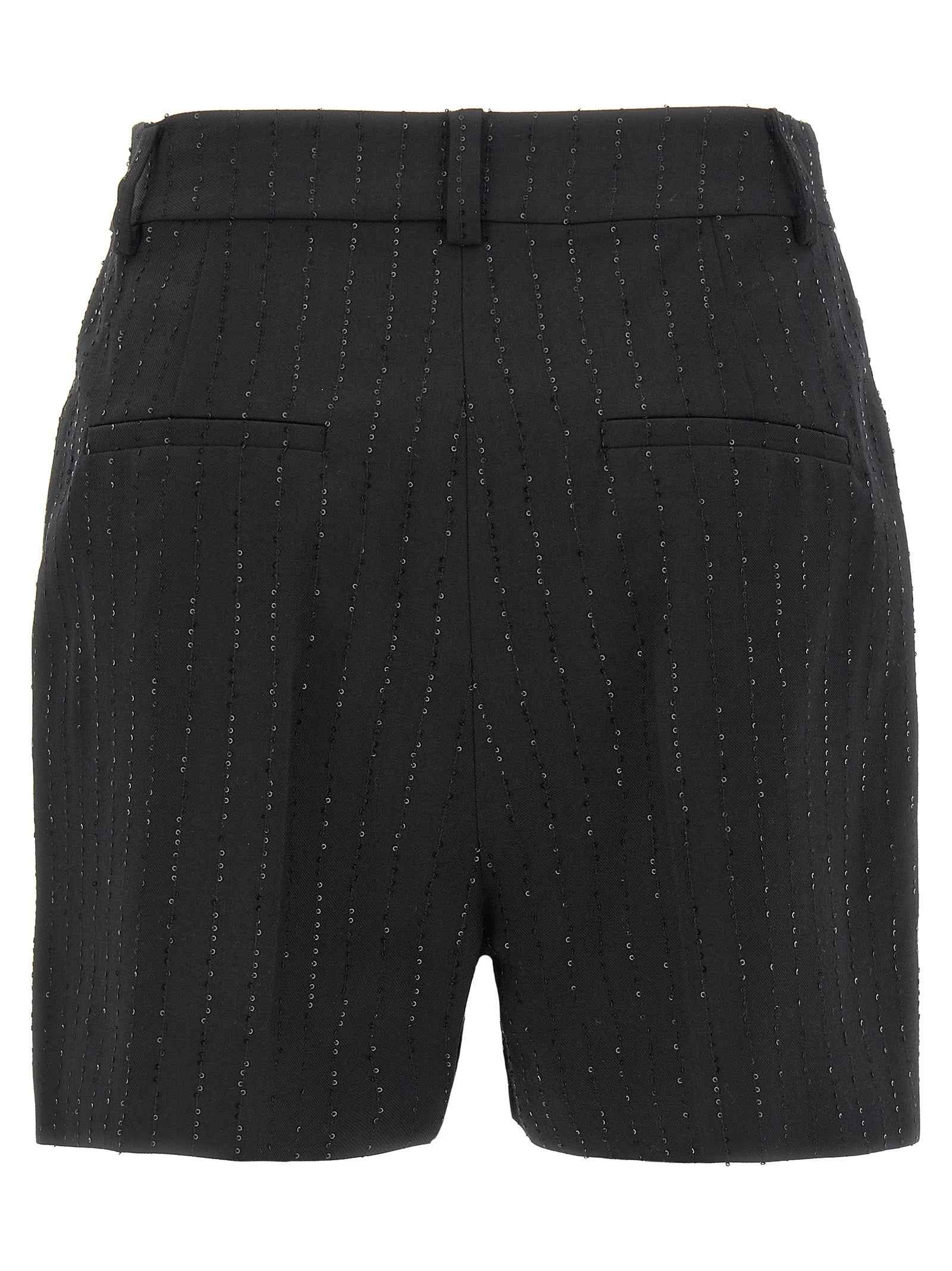 Max Mara Black Virgin Wool Bermuda Shorts