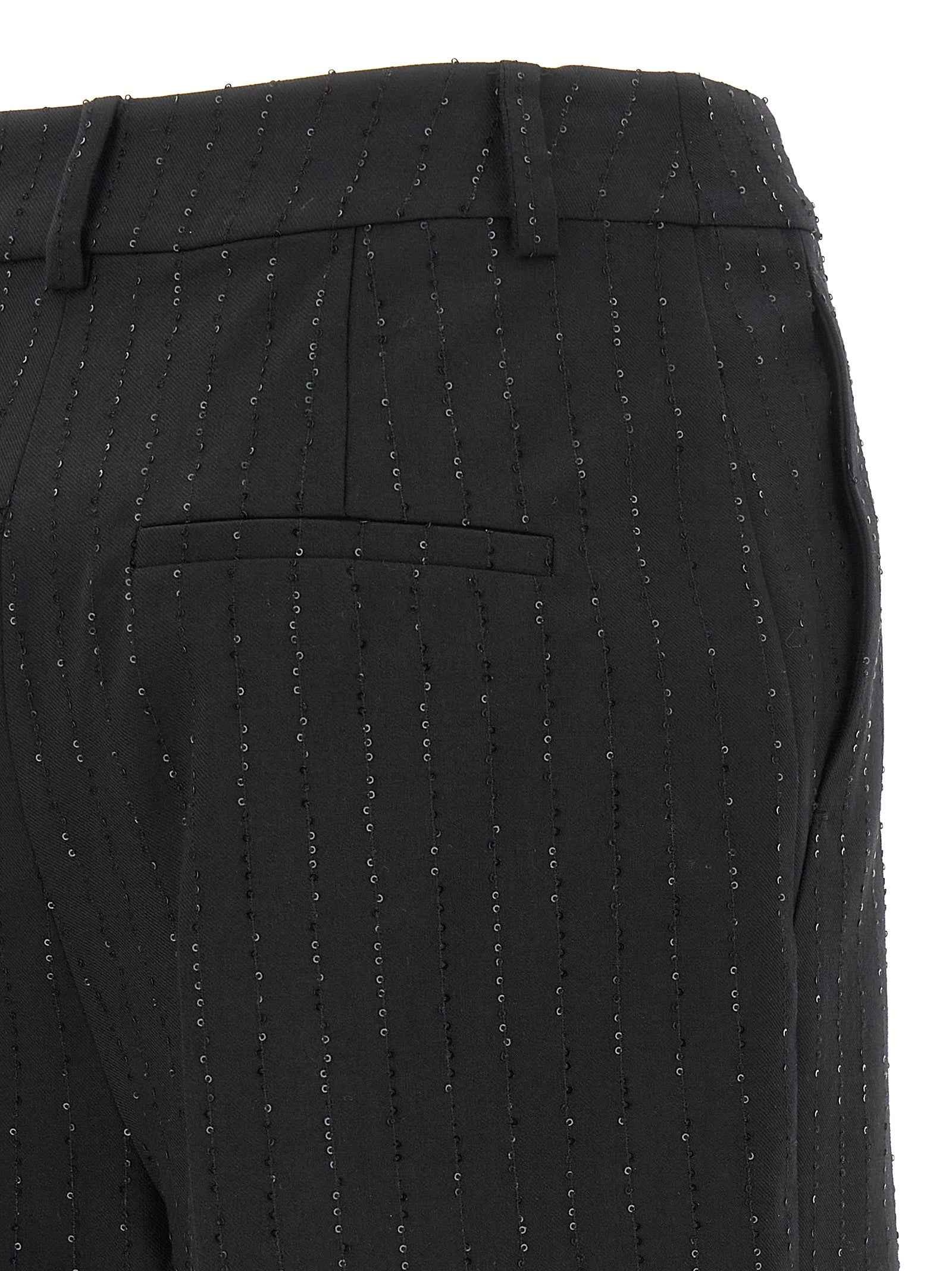 Max Mara Black Virgin Wool Bermuda Shorts