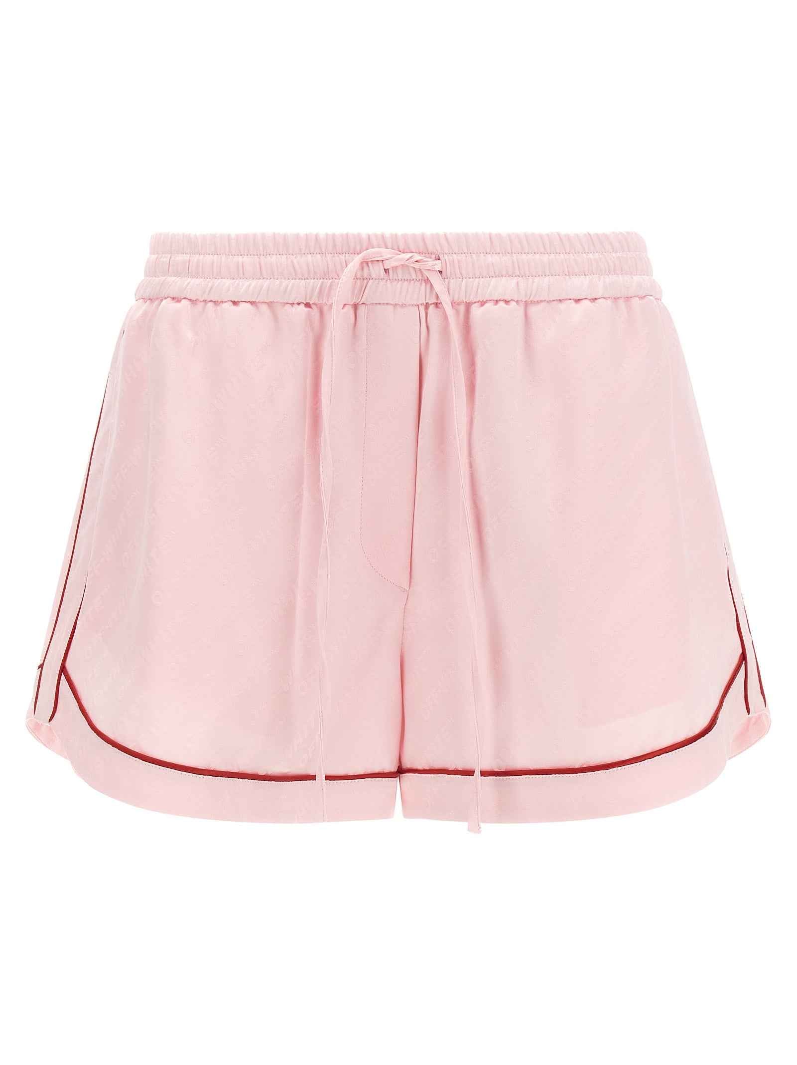 Off-White Multicolor Viscose Bermuda Shorts
