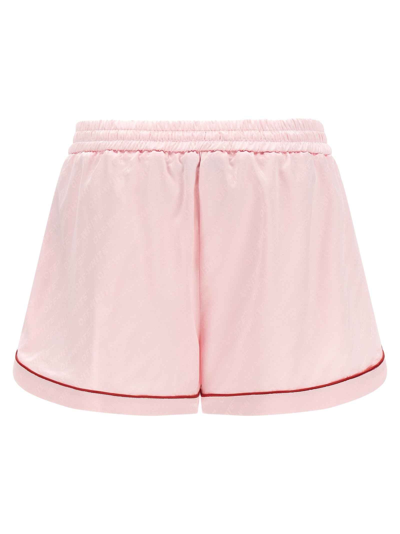 Off-White Multicolor Viscose Bermuda Shorts