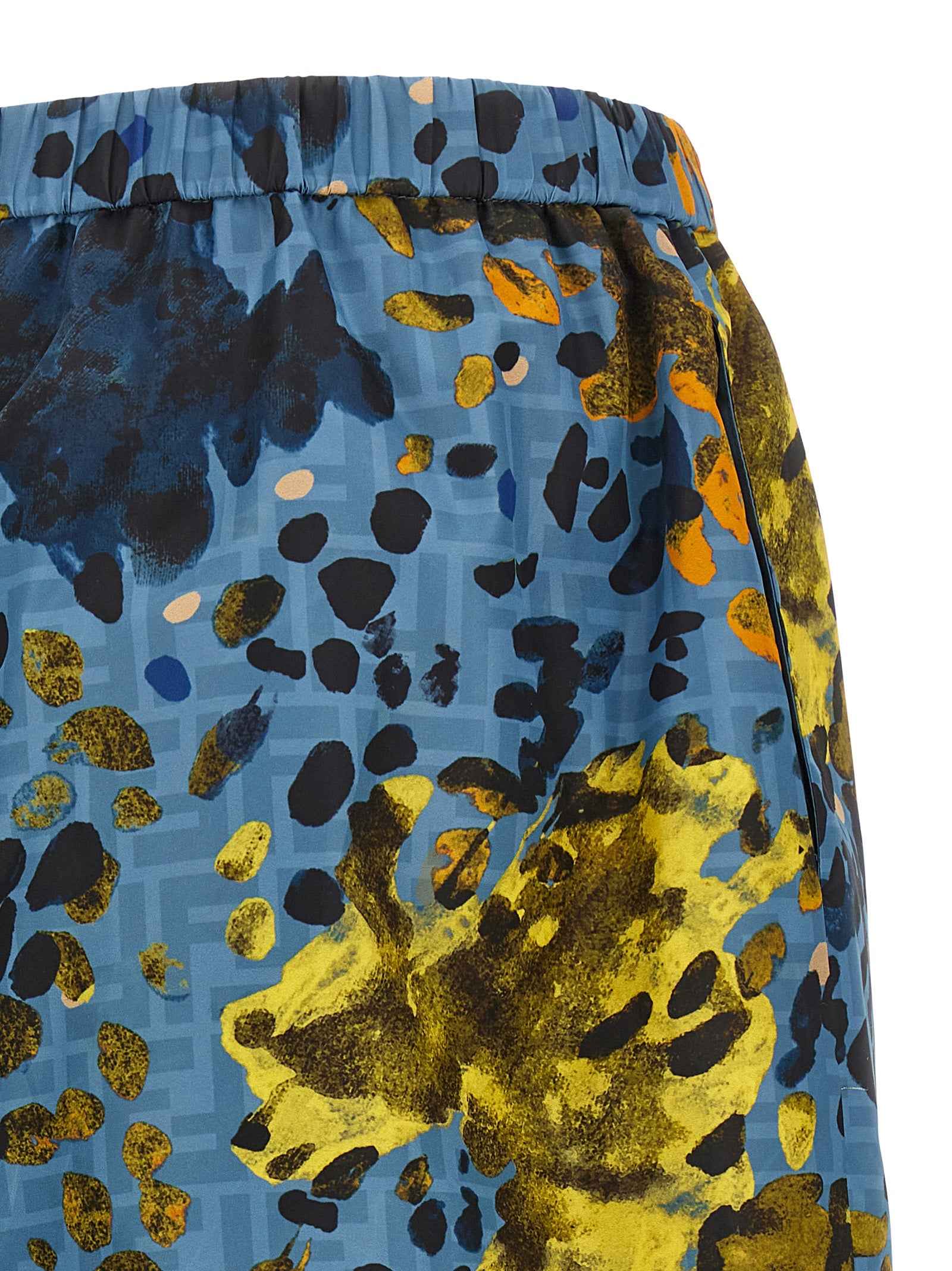 Fendi Blue Polyester Bermuda Shorts