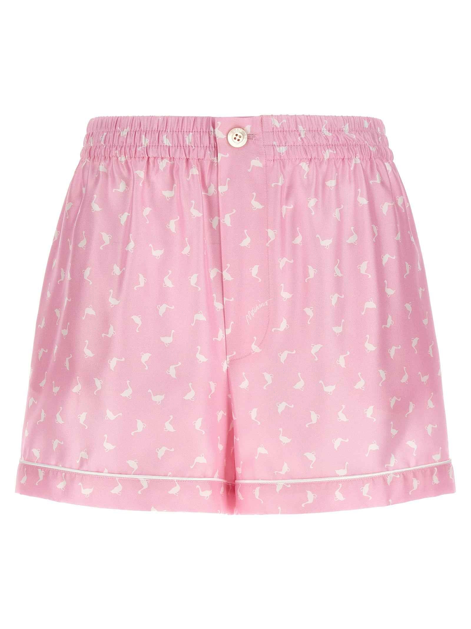 Moschino Multicolor Silk Bermuda Shorts