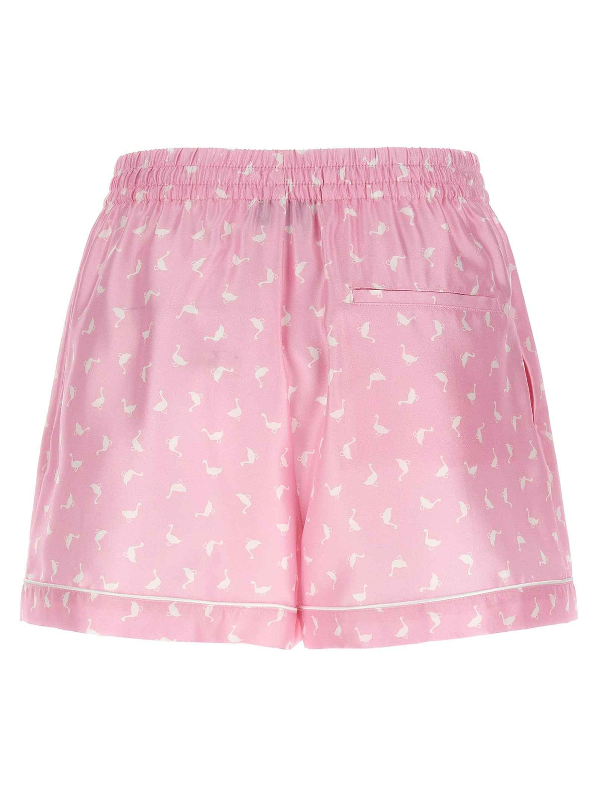 Moschino Multicolor Silk Bermuda Shorts