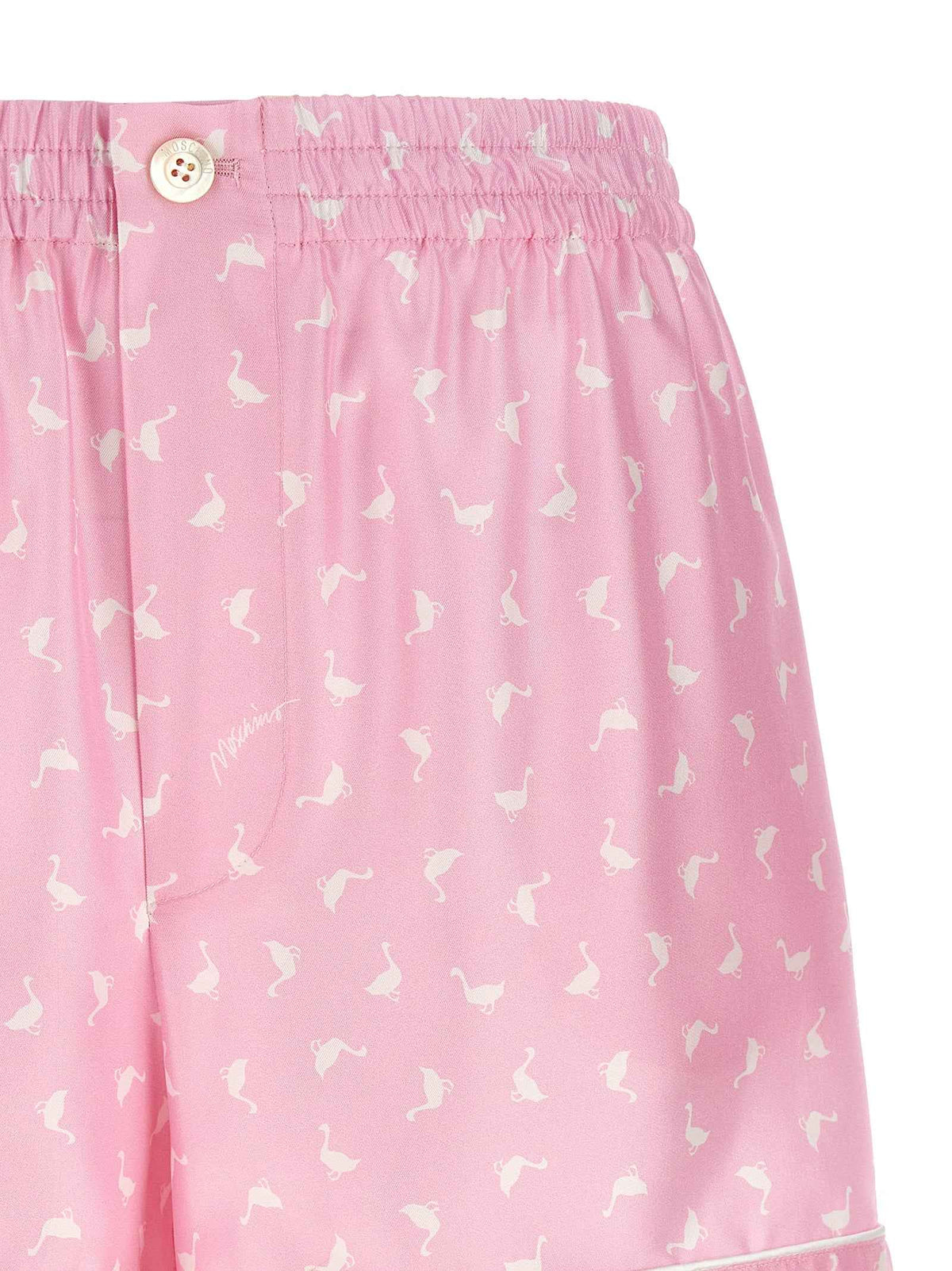 Moschino Multicolor Silk Bermuda Shorts